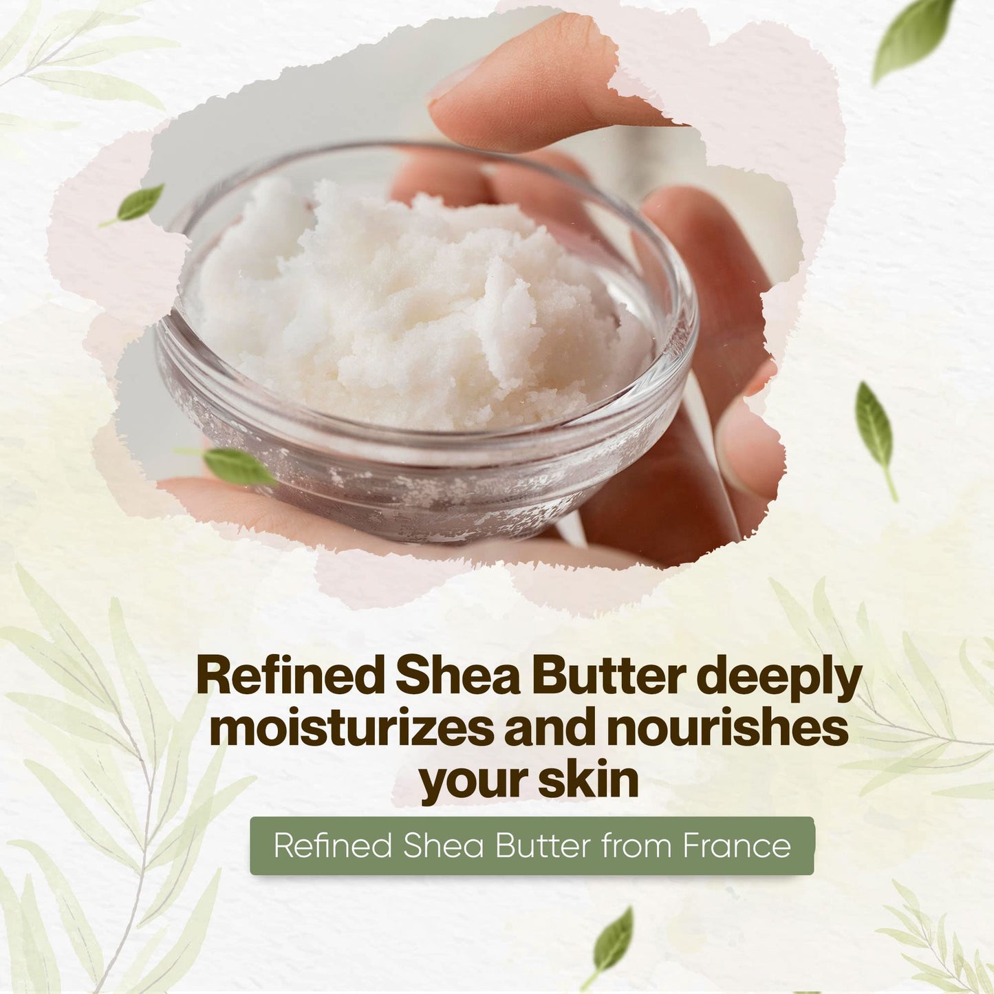 uh*Roh*Muh 16 oz Refined Shea Butter from France | Nourishing Body Butter for Smooth and Healthy Skin