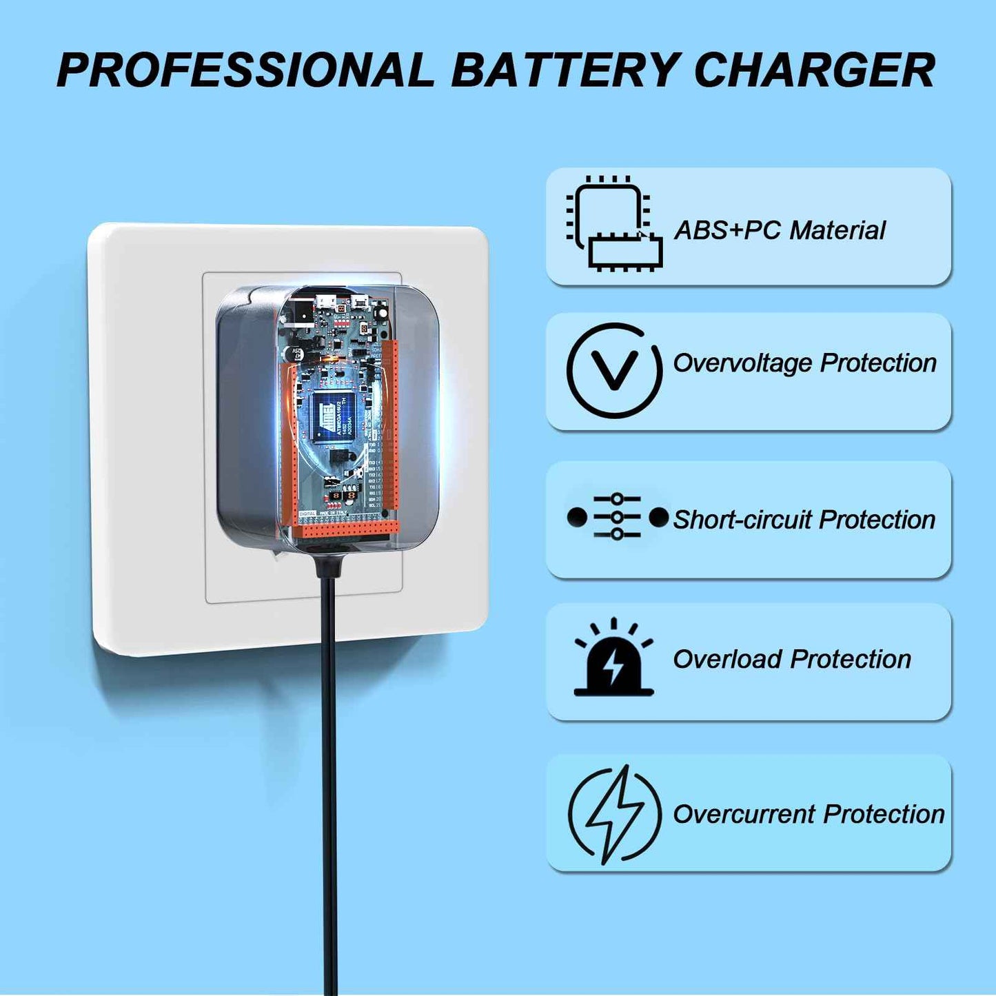 VHBW 5V Clipper Charger Replacement for Wahl Trimmer 9864, 7065, Wss31, 9870, 9818A Charging Cable, 9864SS, SS2L, 5616L, 5701, 9896, 9899, 9818-5001, 9884L2 AC Power Charger