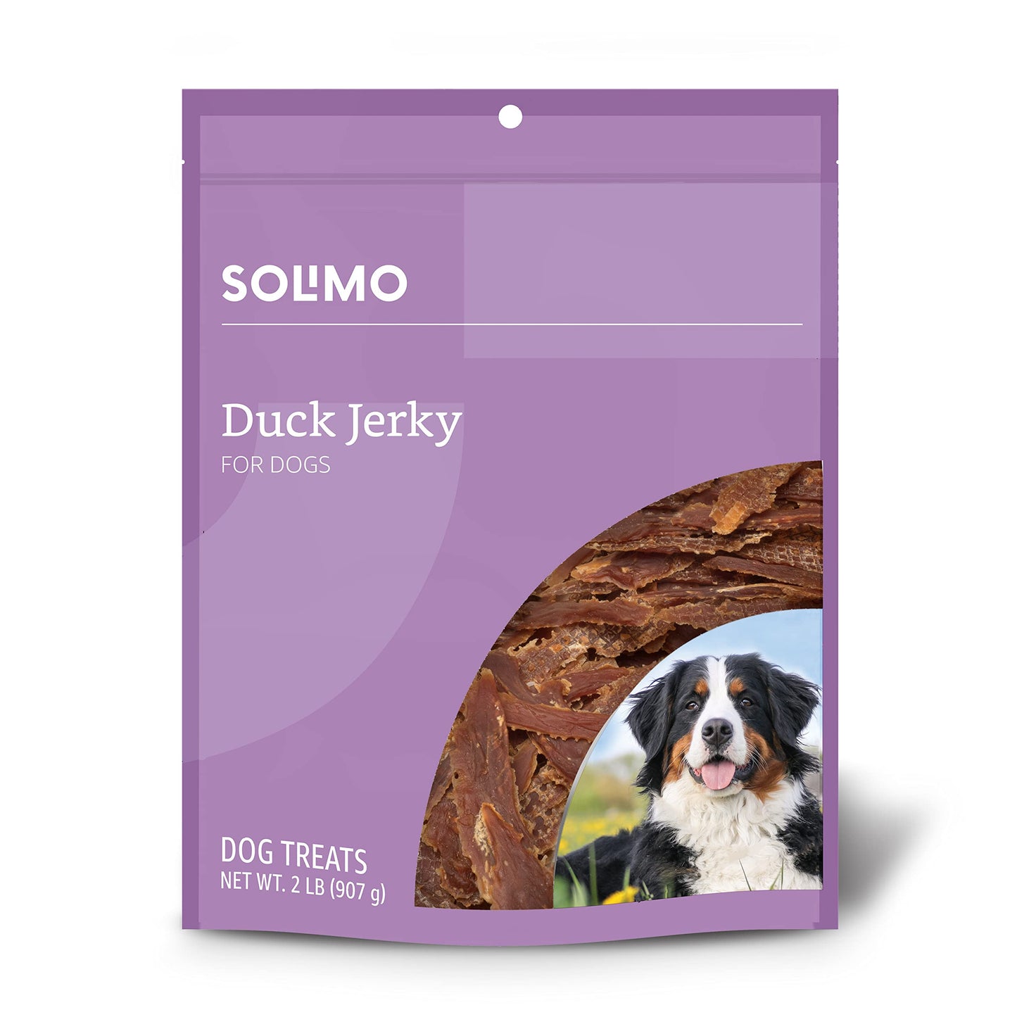 Amazon Brand - Solimo Duck Jerky Dog Treats,2 pounds