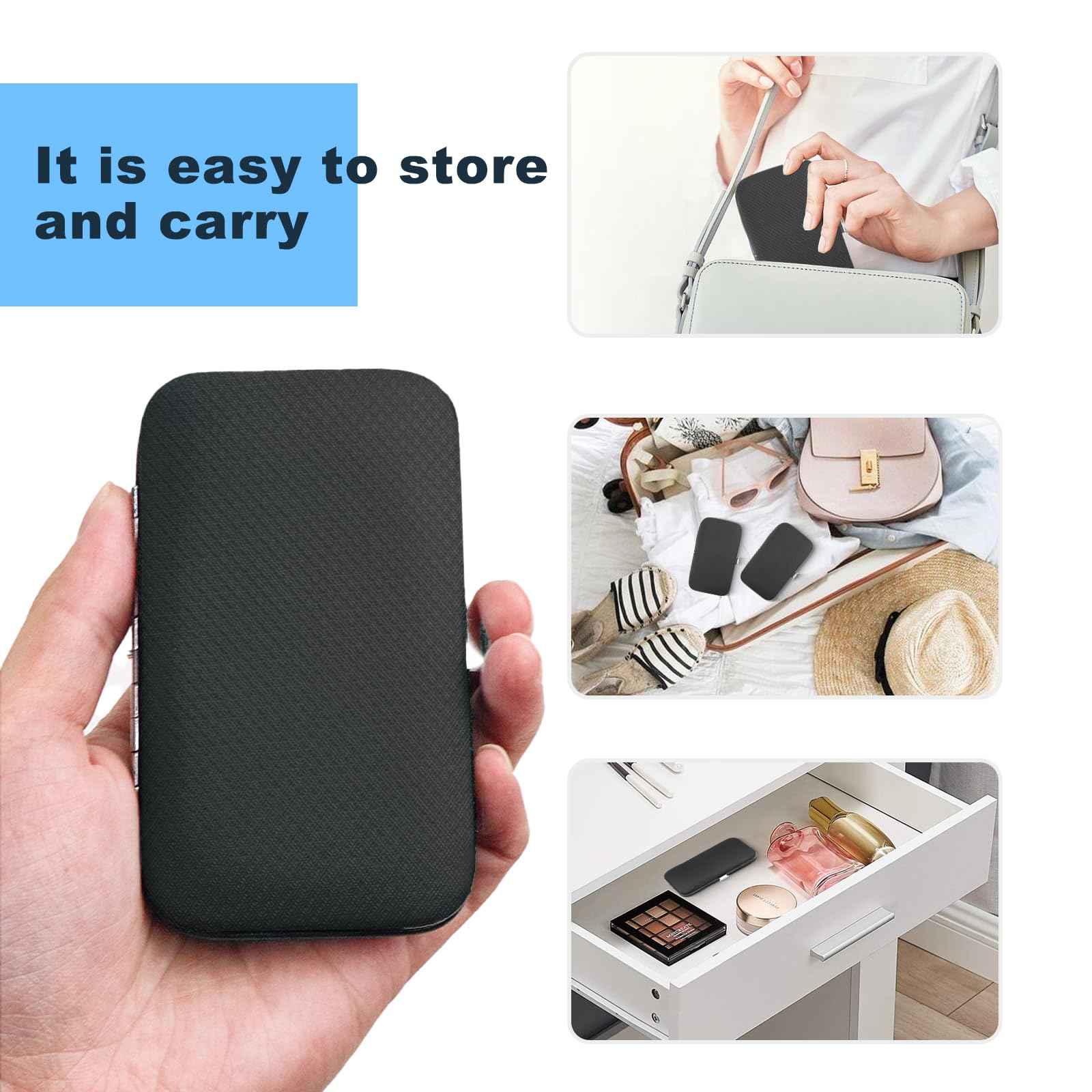 12pack Manicure Set in Bulk, Nail Clippers Kit Stainless Steel Fingernail Clippers Set, Sturdy Nail Tip Cutter Trimmers Professional Grooming Toenail Clippers Personal Pedicure Kits (8-in-1, Black)