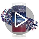 Red White Blue Glitter Stick - 4th of July Face Body Makeup
