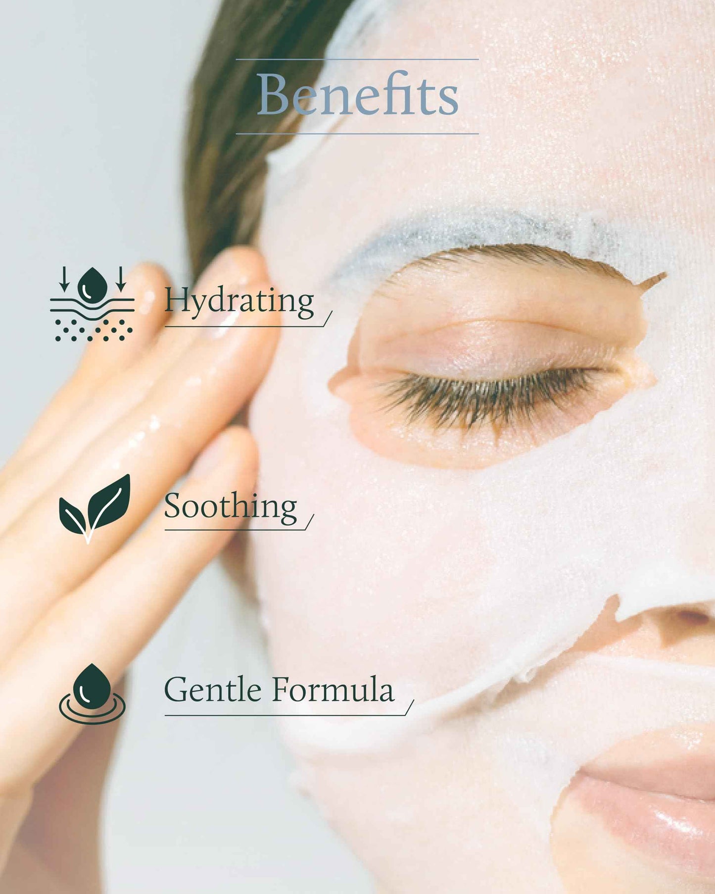 Cutem Laser Mask (Pack of 10) - Fast Soothing, Deep Hydration Facial Sheet Mask for Sensitive, All Skin Types, Korean Skin Care. Aloe Vera, Panthenol.