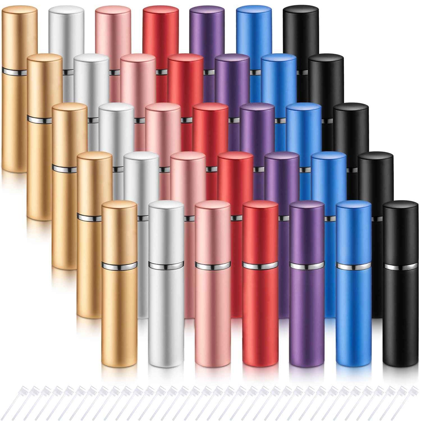 Tessco for you 21 Pcs Atomizer Perfume Bottles 10 ml Mini Atomizer Sprayer for Perfume Bulk Refillable with Pump for Travel Outgoing (Multi Color)