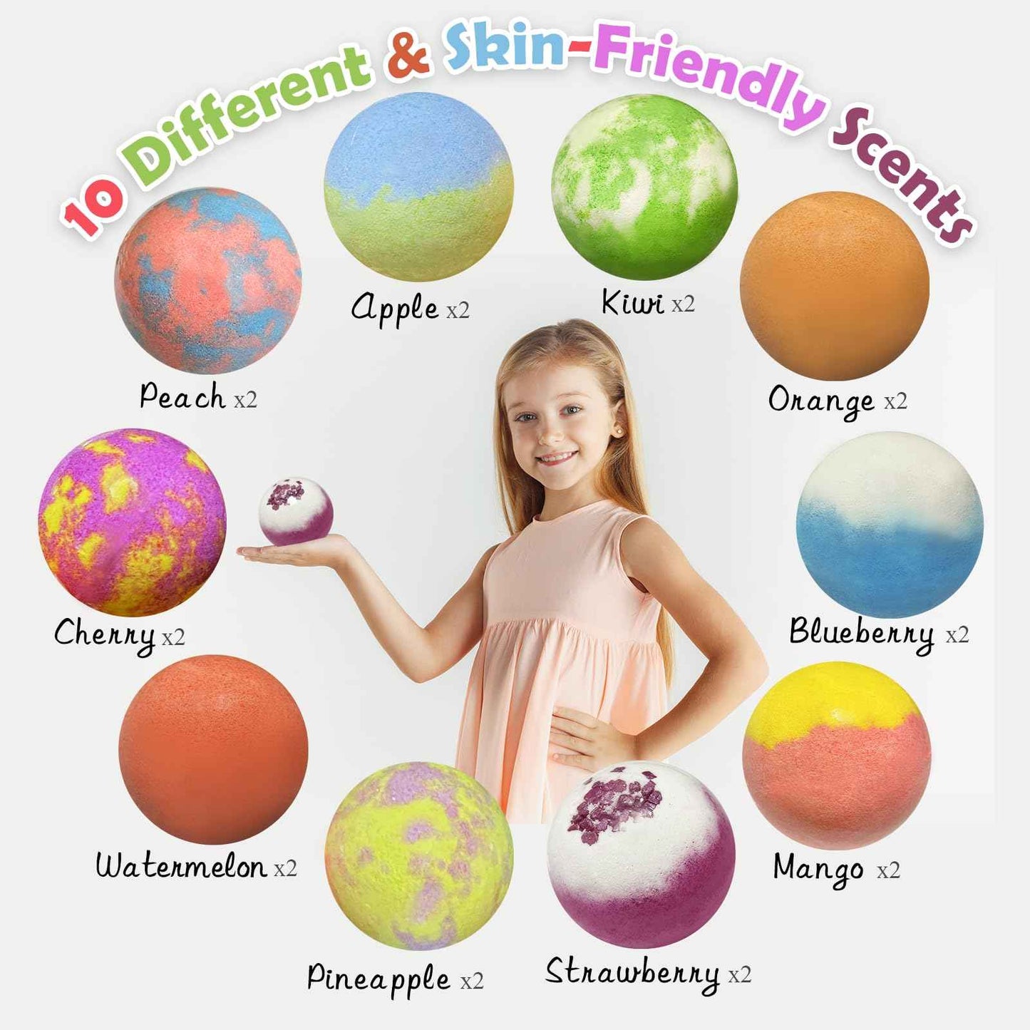 Bath Bombs for Kids with Surprise Inside, 20 Pack Kids Bath Bombs with Puppy Dolls Inside, Safe Handmade Bubble Bath Fizzies Bomb, Ideal Birthday Christmas Easter Egg Gift Set