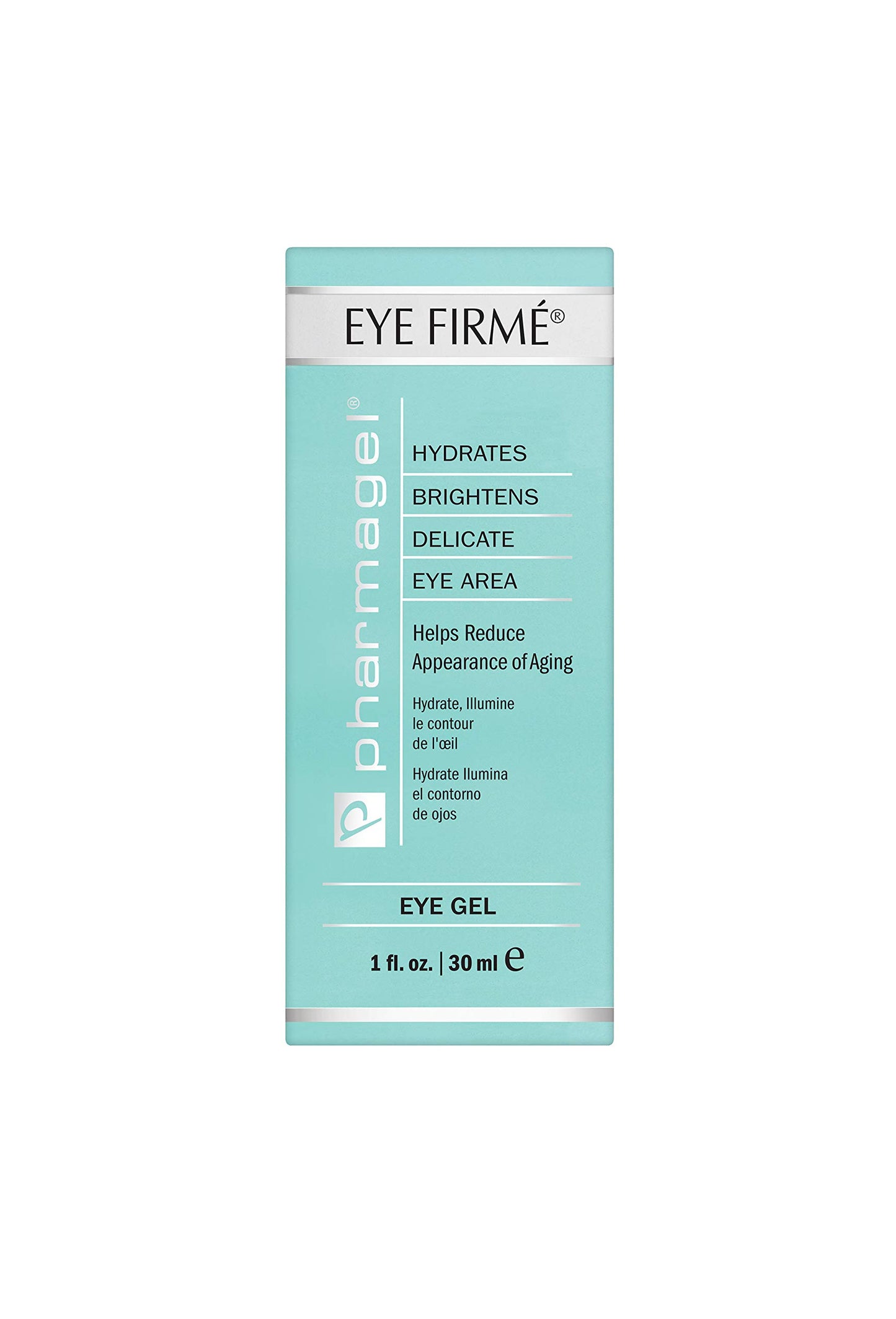Pharmagel Eye Firme | Eye Gel for Natural Firming, Puffiness, and Wrinkles | Dark Circles Under Eye Treatment | Under Eye Bags Treatment - 1 fl. oz.