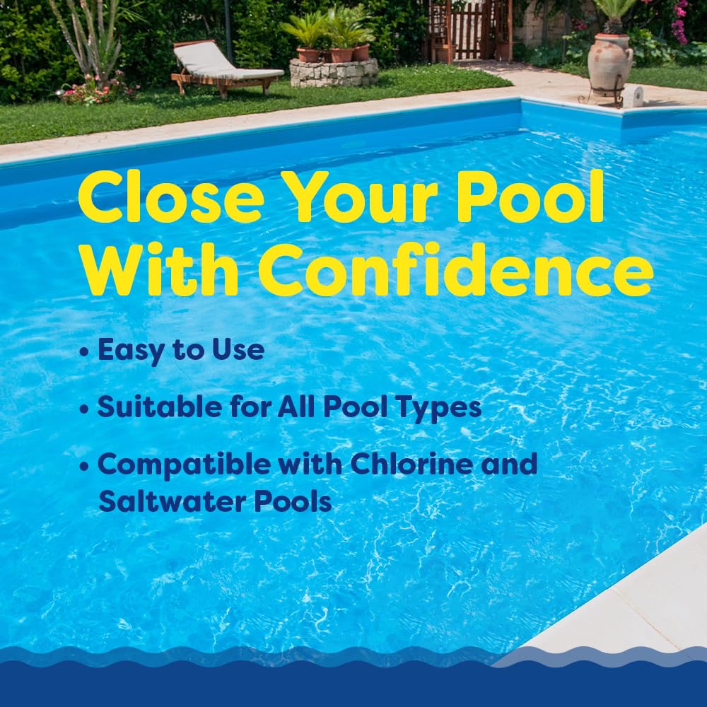 In The Swim Pool Closing Kit - Winterizing Chemicals for Above Ground and In-Ground Pools - Up to 35,000 Gallons