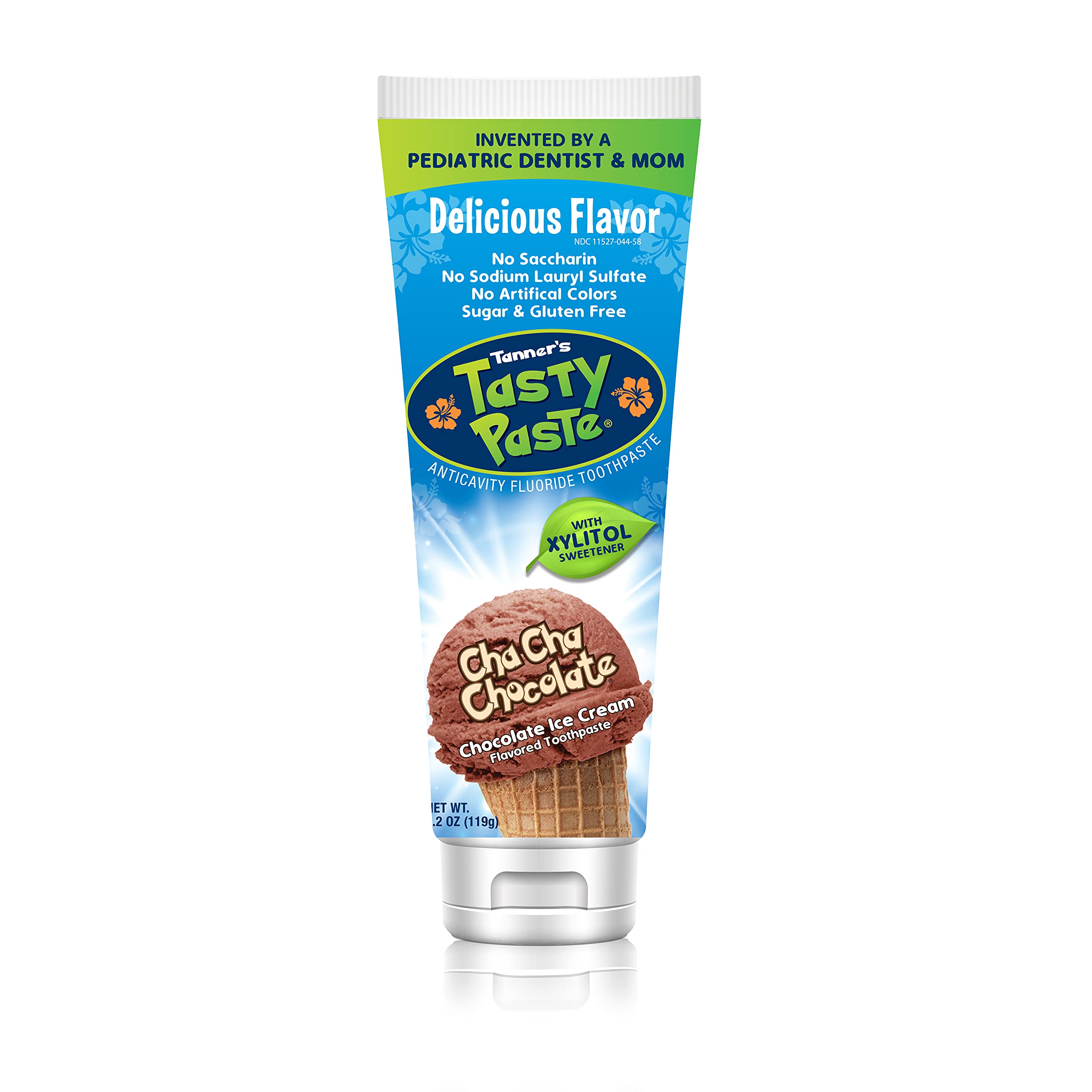 Tanner's Tasty Paste Cha Cha Chocolate Flavored - Anticavity Fluoride Children’s Toothpaste/Great Tasting, Safe, and Effective for Kids (4.2 oz.)