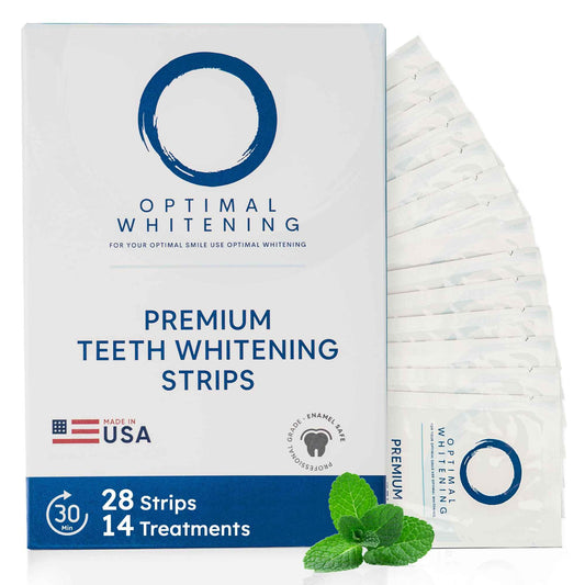 Teeth Whitening Strips for Sensitive Teeth | 14-Day Full Treatment Whitening Kit | Fast-Acting Whitening | Removes Tough Stains | Easy to Use, Comfortable Fit | Self Care & Personal Care Products