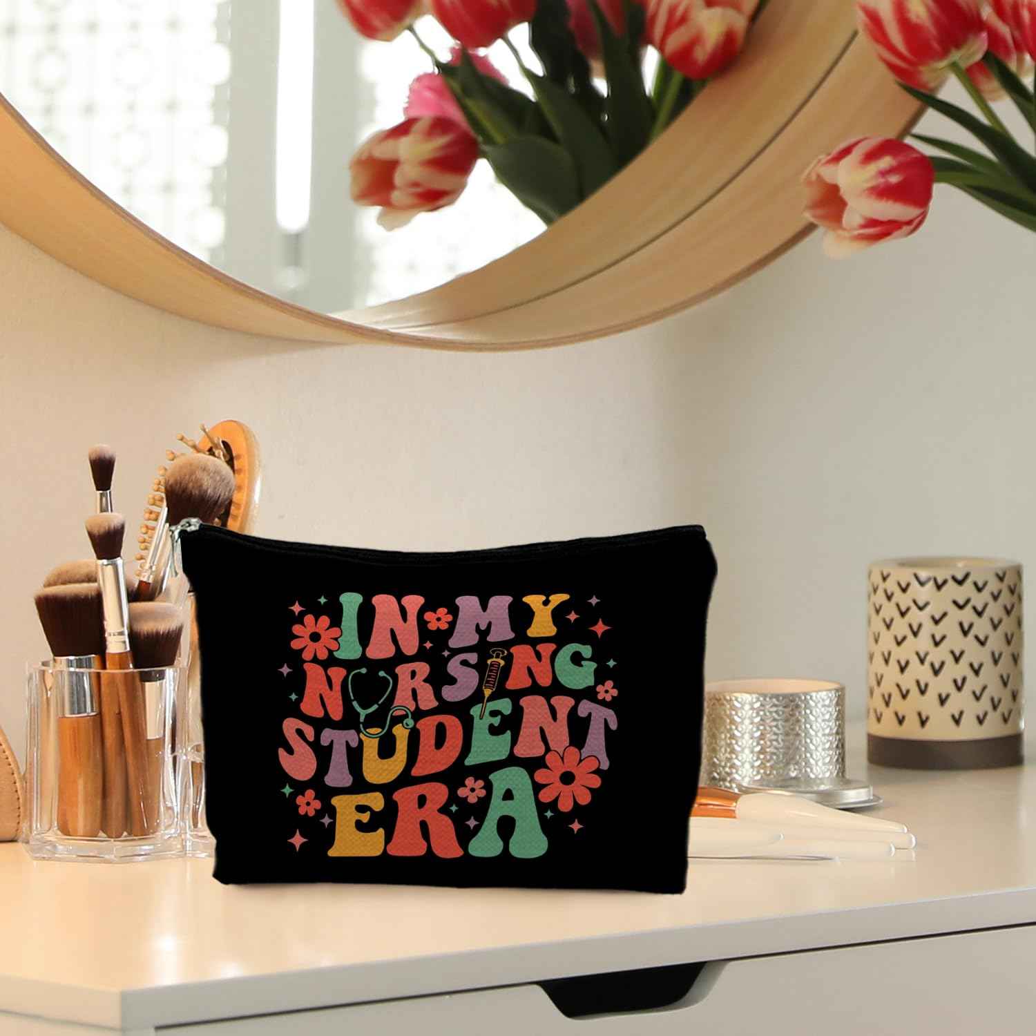 RYYCDOI Nursing School Student Gifts, In My Nursing Students Era Makeup Cosmetic Bag, Nursing School Essentials