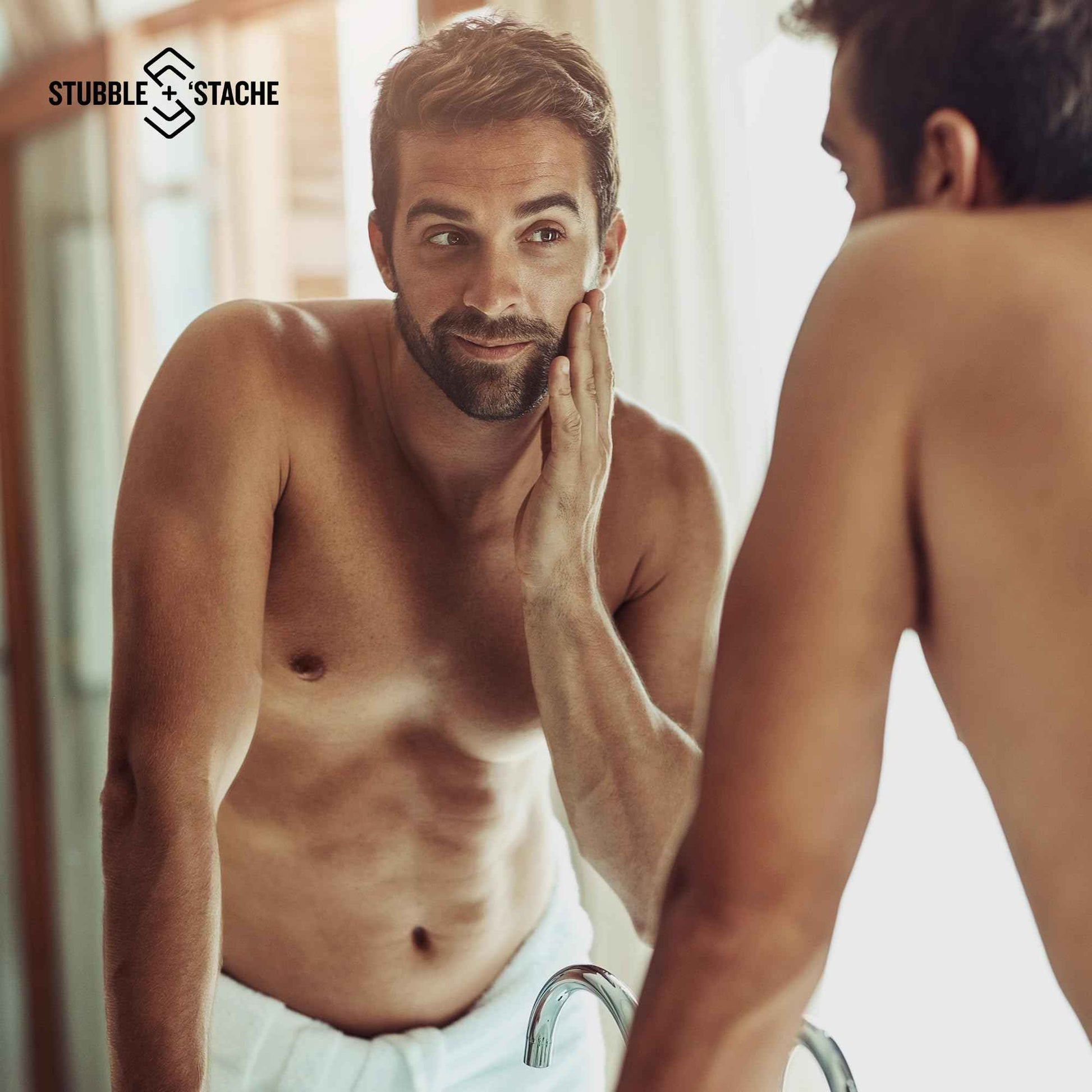 stubble & stache Hydrating Beard Oil for Men – Dual-Use Face & Beard Moisturizer & Conditioner with Baobab, Jojoba & Argan – Softens Hair, Stops Itch & Dry Skin – Lightweight Non-Greasy Oil, 1 fl oz