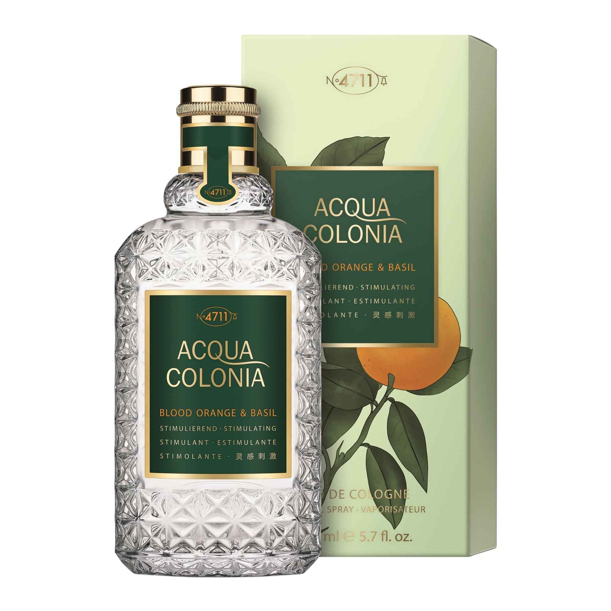 4711 Acaua Colonia;Blood Orange & Basil Eau De Cologne Spray 5.7 Oz