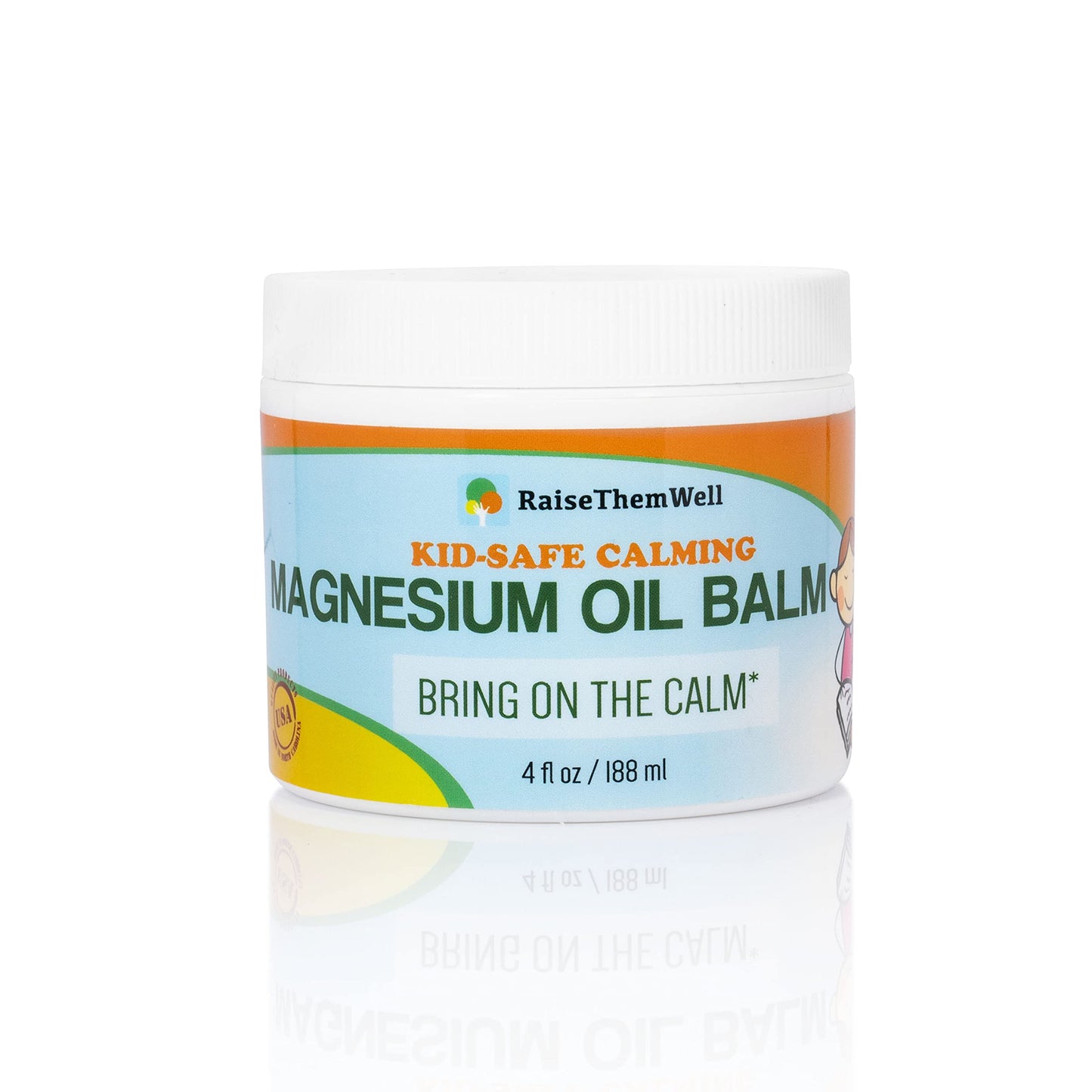 Raise Them Well Kid-Safe Calming Magnesium Oil Balm | 4 fl oz