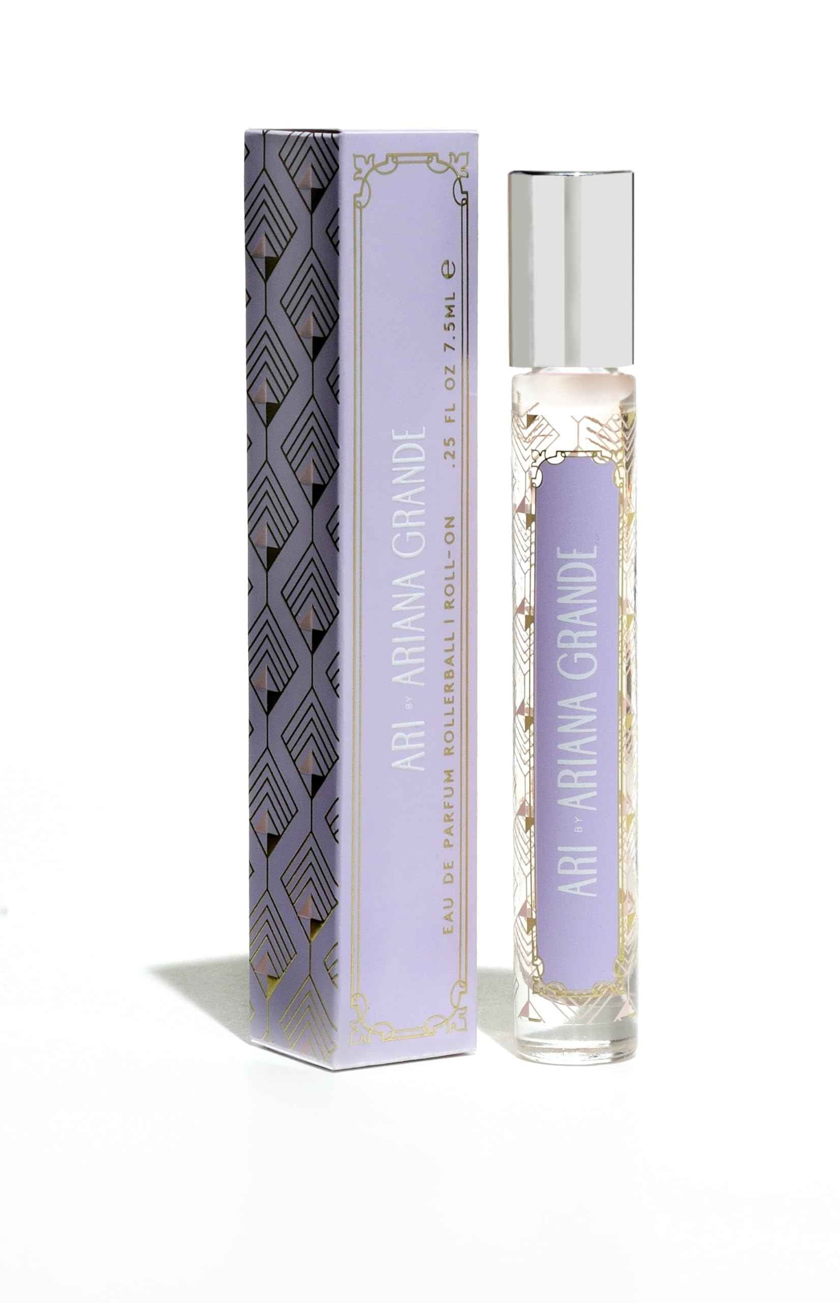 Ariana Grande Ari Eau de Parfum – Long Lasting Fragrance with Pear, Raspberry, and Vanilla Orchid – Floral Gourmand Women’s Perfume – Travel Size – 0.25 Fl Oz