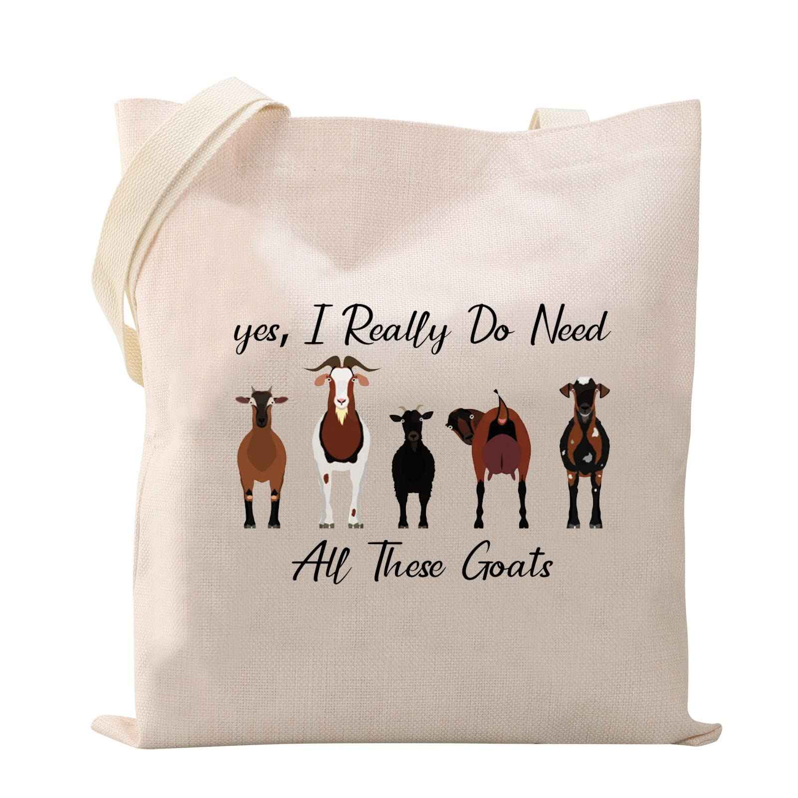 XYANFA Funny Goat Makeup Bag Goat Related Gift Yes I Really Do Need All These Goats Makeup Zipper Pouch Bag (yes Need Goats tote bag)
