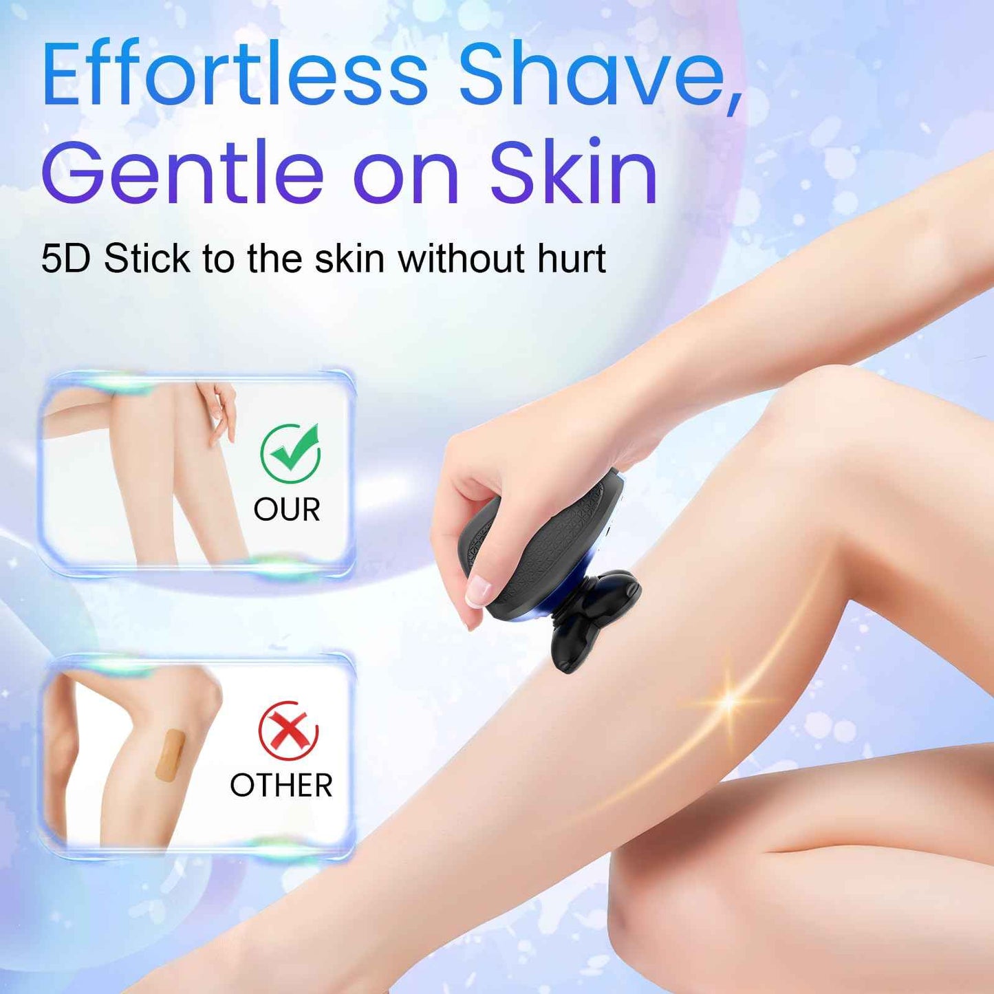 Electric Shaver for Women, 5 in 1 Electric Razors for Women, Ladies Head Shaver for Woman Pubic Hair, Portable Rechargeable Wet Dry Women's Body Shavers for Shaving Face, Legs, Head, and Underarm