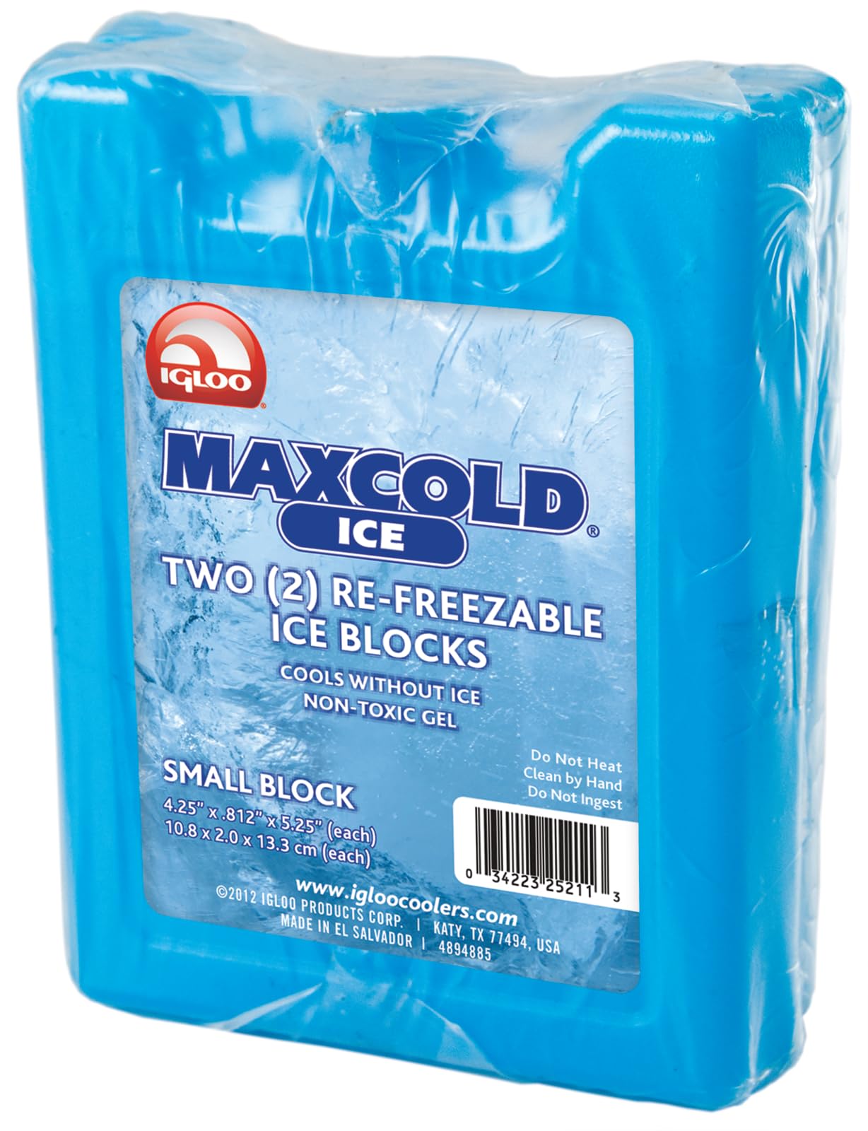 Igloo Maxcold Small Ice Block, 2-Pack, Blue