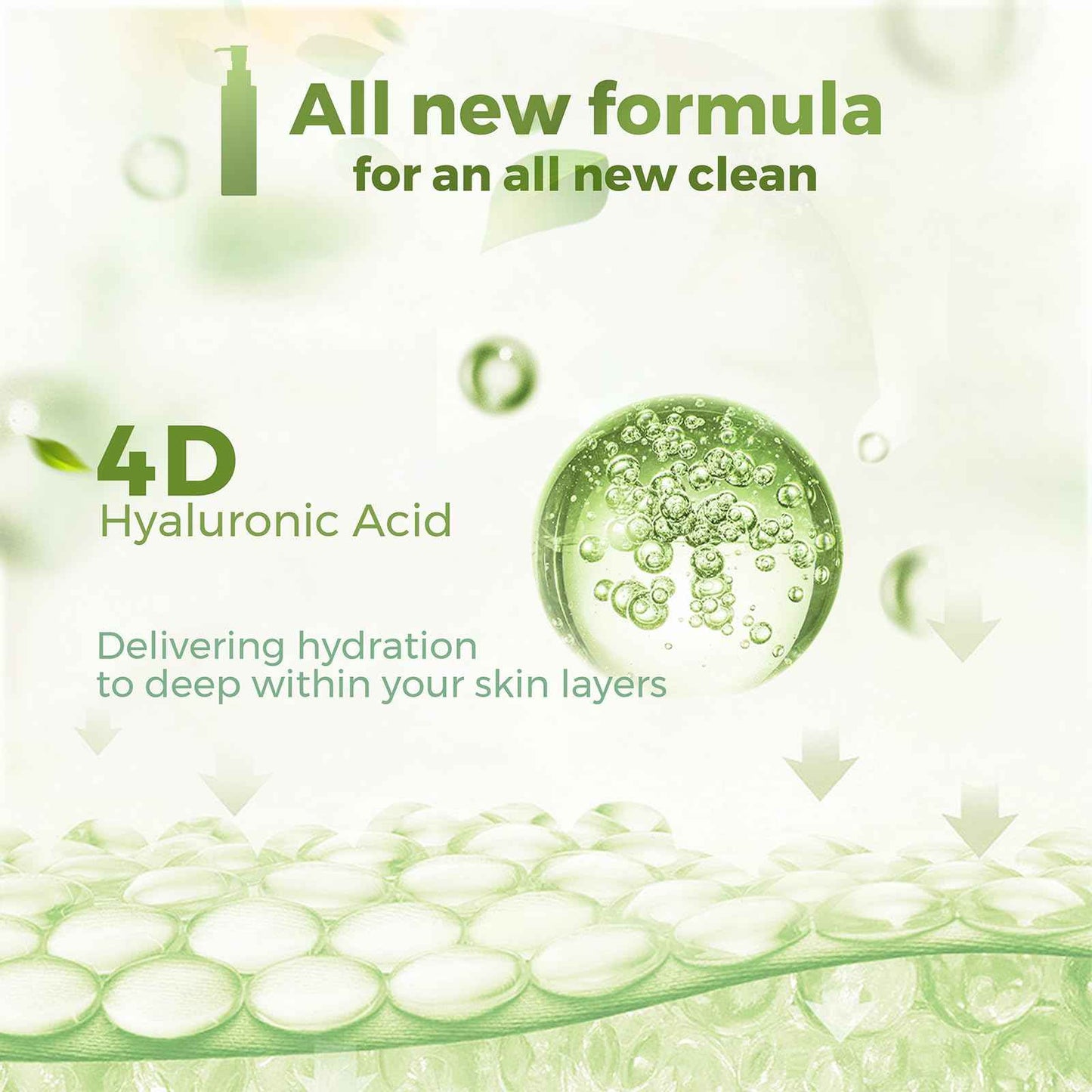 WNP Hyaluronic Acid Skincare Set: 150ml Gentle Foaming Cleanser and 36ml Ultra-Hydrating 3% Hyaluronic Acid Serum for Deep Moisturization