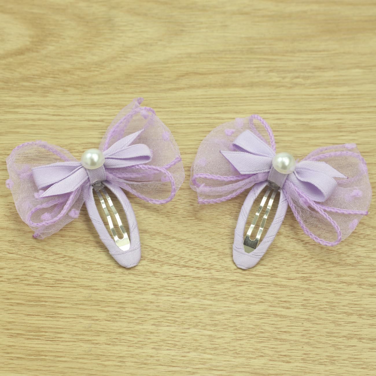 Purple Snap Clips for Toddler Baby Girls Hair Clips -2Pcs