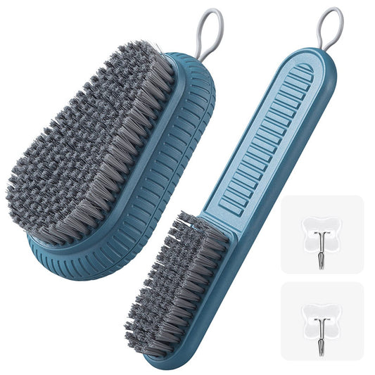 2PCS Heavy Duty Nail Brush for Cleaning Fingernails, Blue Fingernail Scrub Brush Durable Stiff Bristles Nail Hand Scrub Brush Toenail Brush Fingernail Brushes for Men Women Mechanics