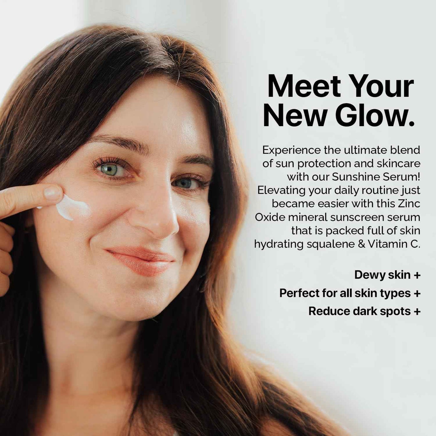 EveryRay Suncare - Sunshine Serum - Enriched Mineral Suncreen Serum - 1.69 fl oz - SPF 50 with skin hydrating squalane and Vitamin C - For All Skin Types and Skin Tones