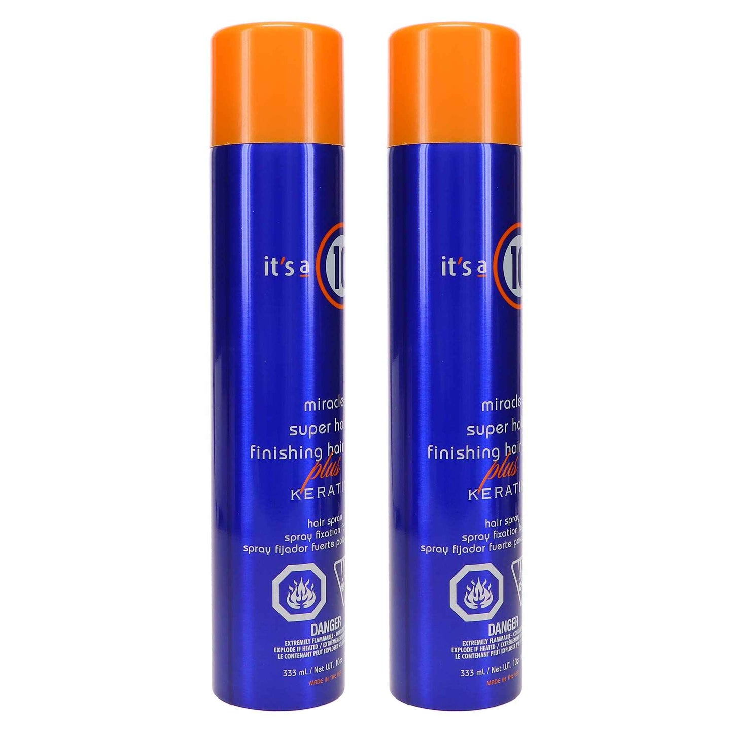 It's a 10 Miracle Super Hold Finishing Spray Plus Keratin, 10 oz (Pack of 2)
