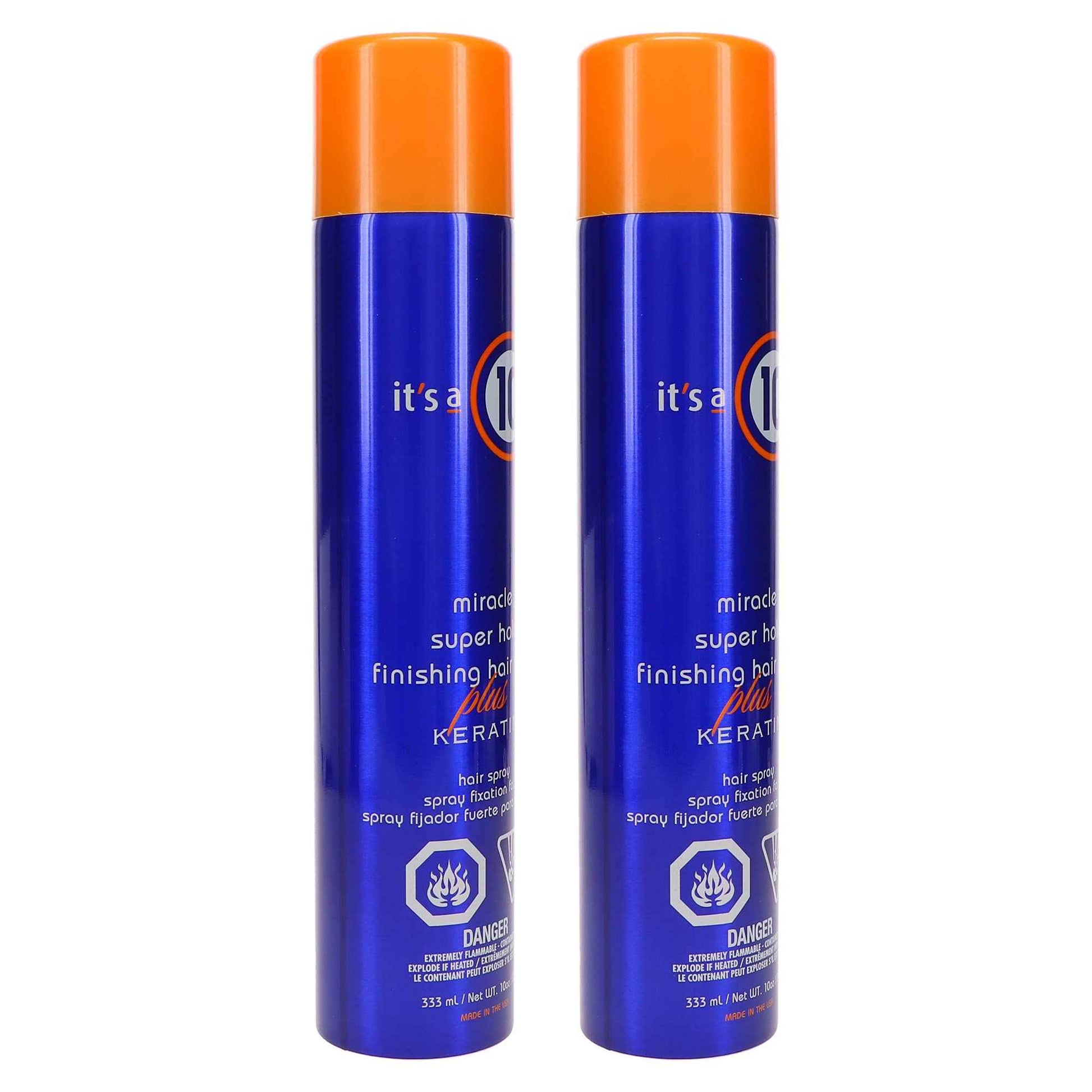 It's a 10 Miracle Super Hold Finishing Spray Plus Keratin, 10 oz (Pack of 2)