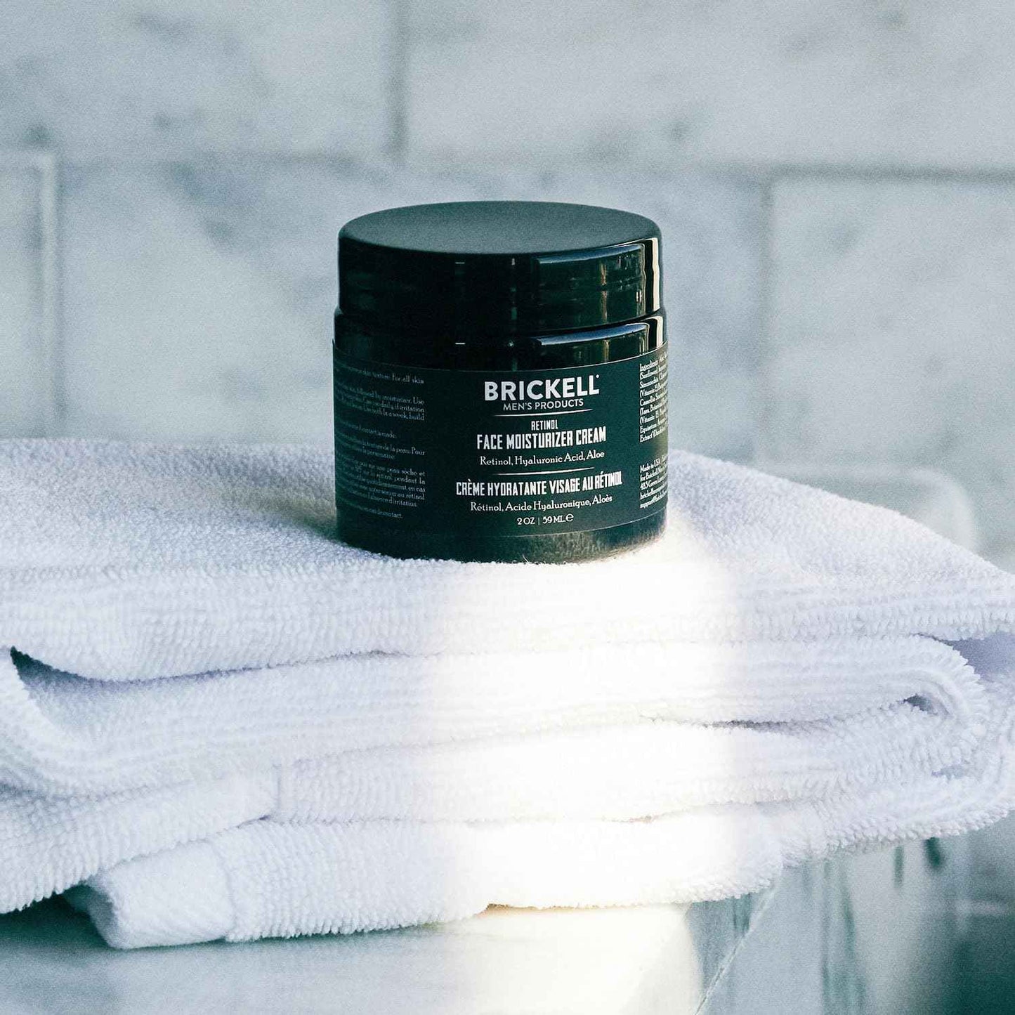 Brickell Men's Retinol Face Moisturizer Cream For Men, Natural & Organic, Anti-Wrinkle Face Night Cream with Retinol & Hyaluronic Acid To Reduce Fine Lines and Even Skin Tone, Fragrance-Free, 2 Ounce