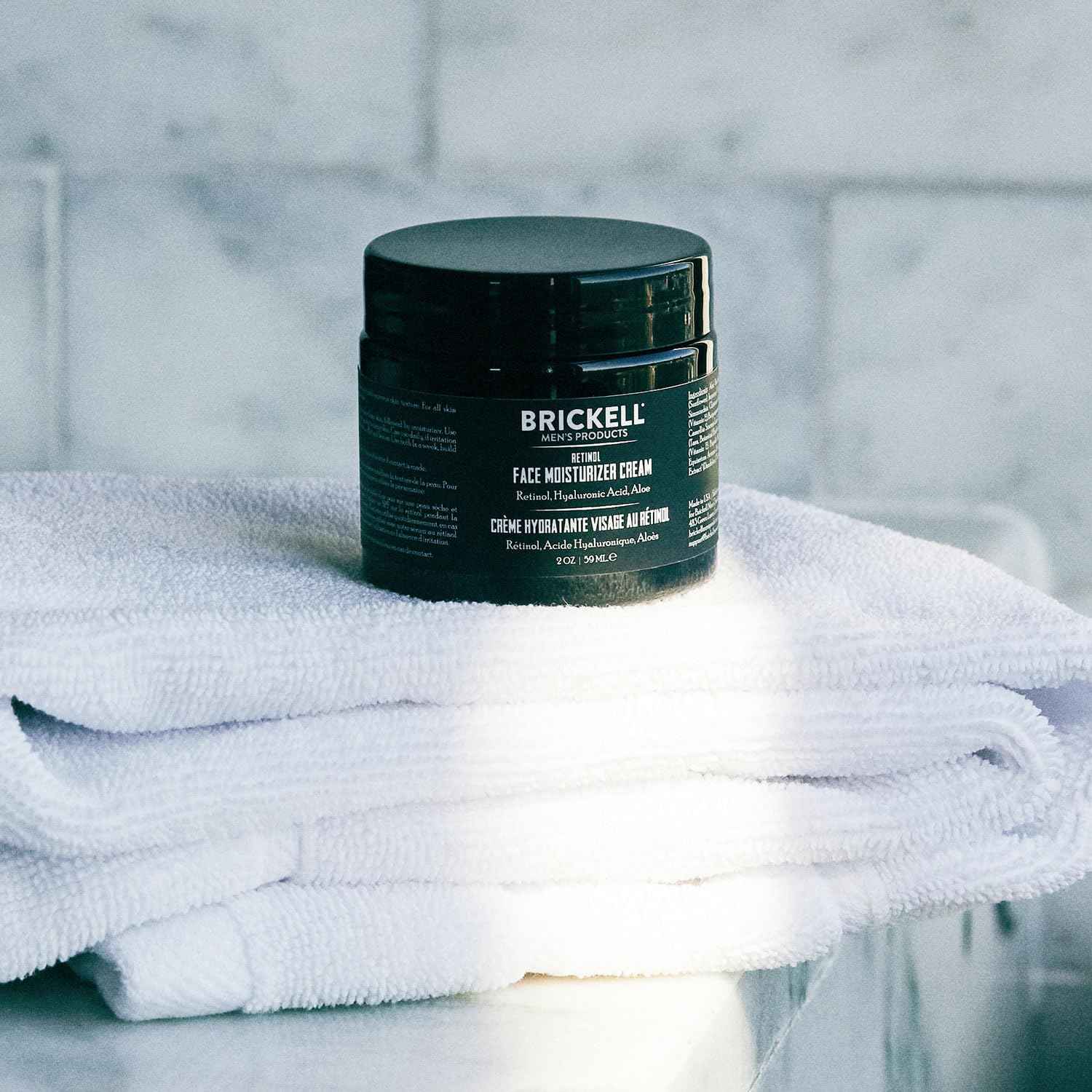 Brickell Men's Retinol Face Moisturizer Cream For Men, Natural & Organic, Anti-Wrinkle Face Night Cream with Retinol & Hyaluronic Acid To Reduce Fine Lines and Even Skin Tone, Fragrance-Free, 2 Ounce