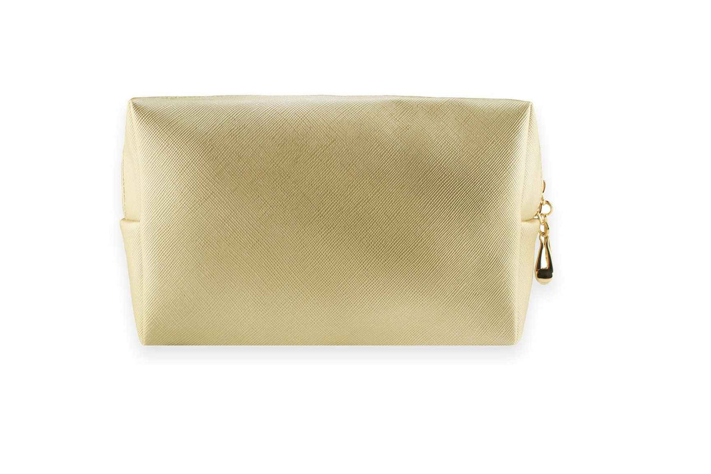 Kososuru Small Makeup Bag Portable Cosmetic Bag for Women Makeup Pouch Waterproof Toiletry Bag for Travel (Gold, Normal)