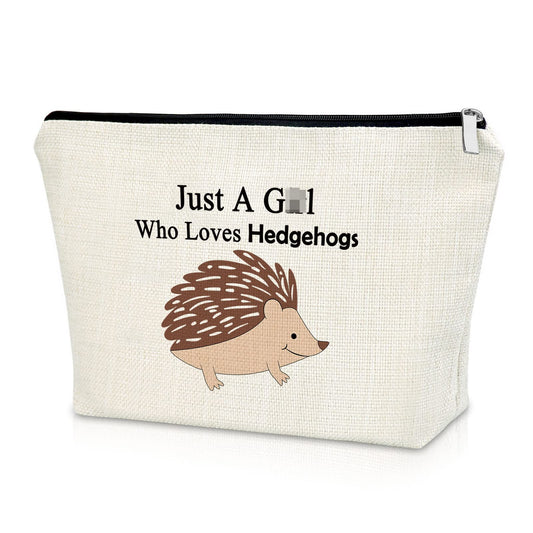 Hedgehog Gifts for Hedgehog Lovers Makeup Bag Hedgehog Lover Gift Hedgehog Owner Gifts Animal Lover Gifts Cosmetic Bag Hedgehog Mom Gift Graduation Birthday Christmas Gifts Cosmetic Travel Pouch