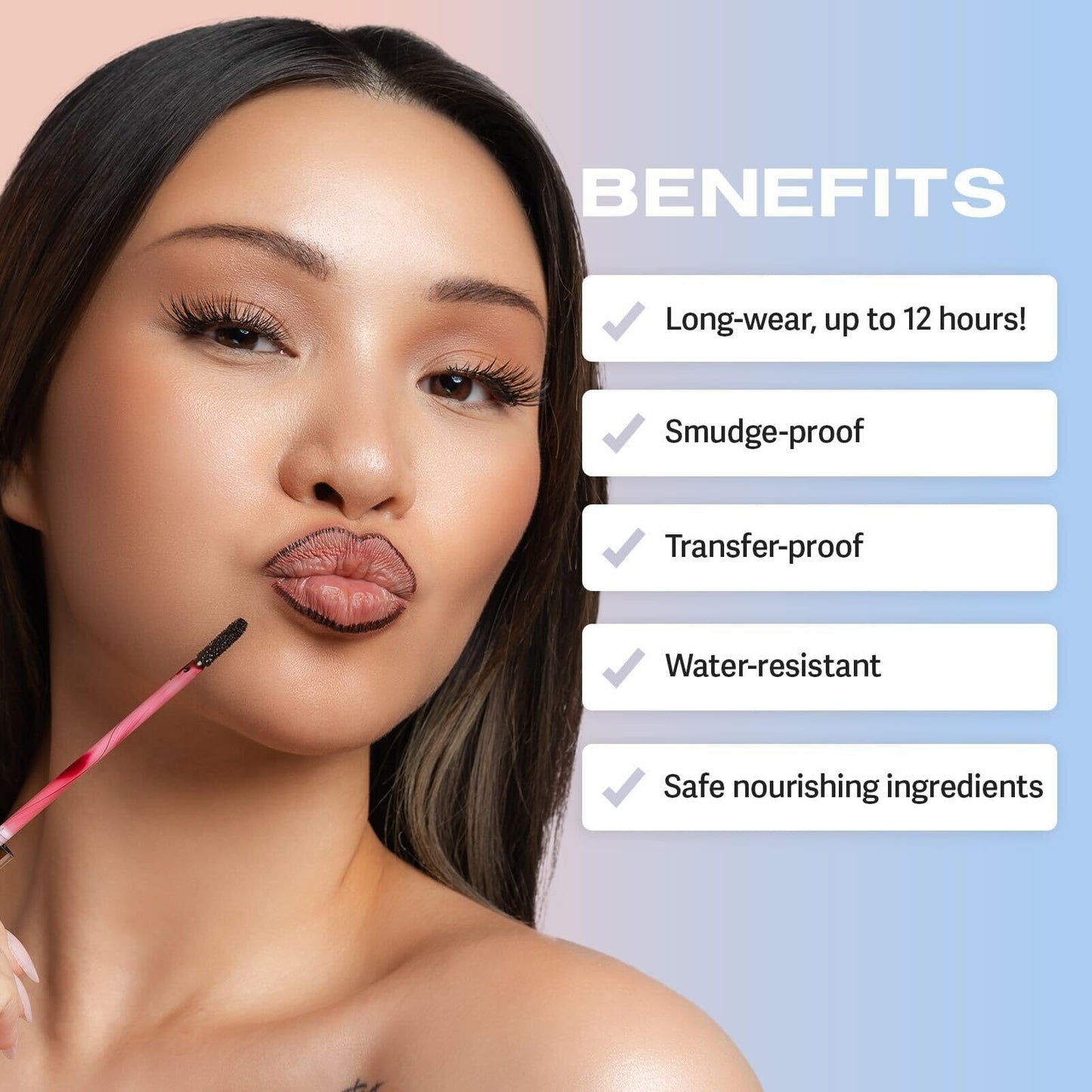 Sacheu Lip Liner Stay-N - Peel Off Lip Liner Tattoo, Peel Off Lip Stain, Long Lasting Lip Stain Peel Off, Infused with Hyaluronic Acid & Vitamin E, For All Skin Types, MUAH-ve