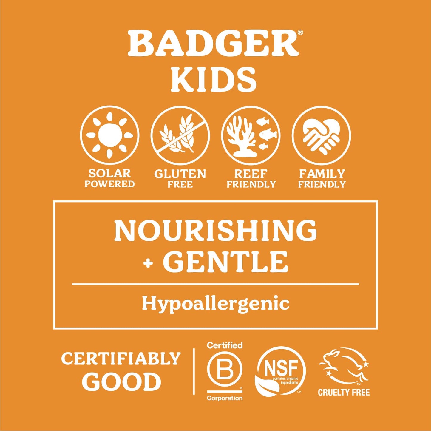 Badger Kids Sunscreen Stick SPF 35 with Mineral Zinc Oxide, Travel Size Sunscreen Stick for Kids, 97% Organic Ingredients, Reef Friendly, Broad Spectrum, Water Resistant, 65 oz (2 Pack)