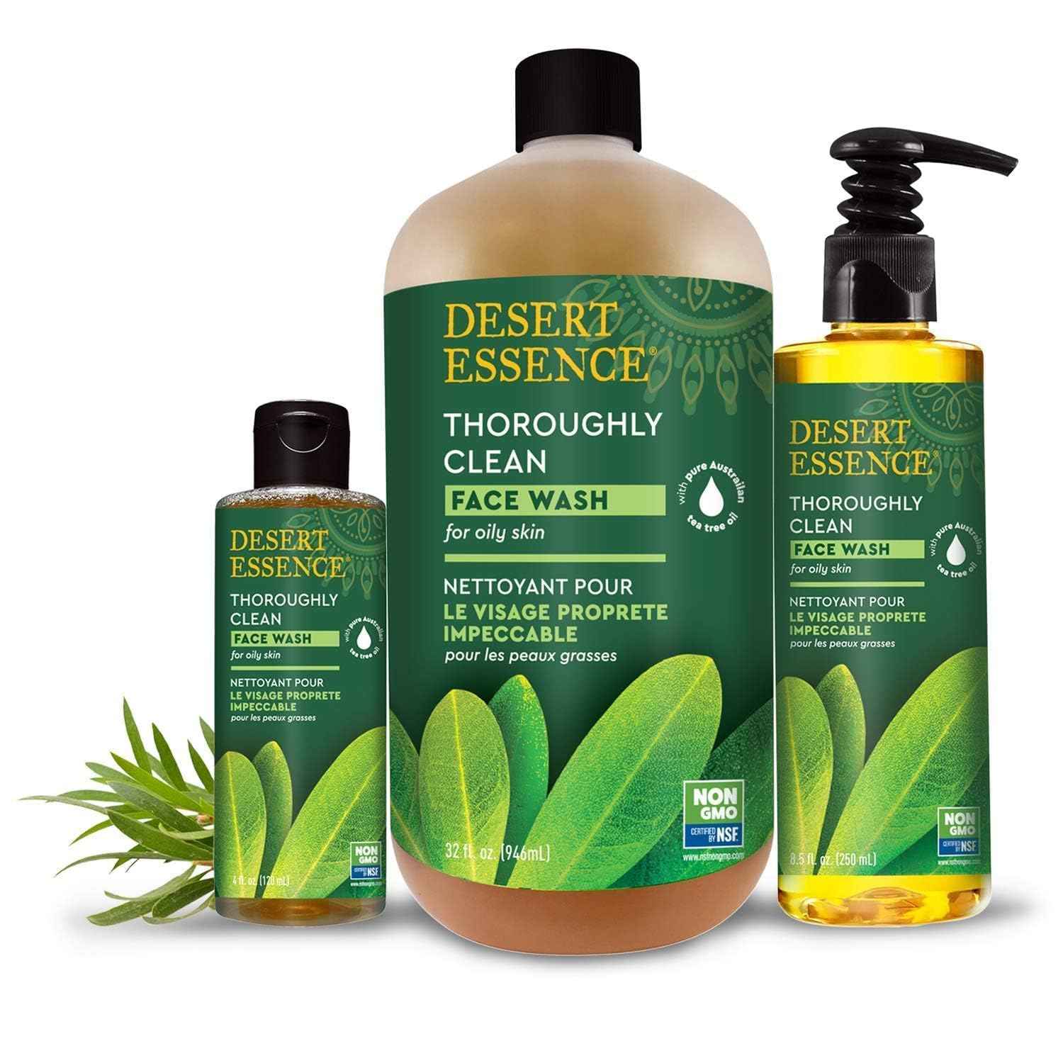 Desert Essence Face Wash Thrghly Clean Refill