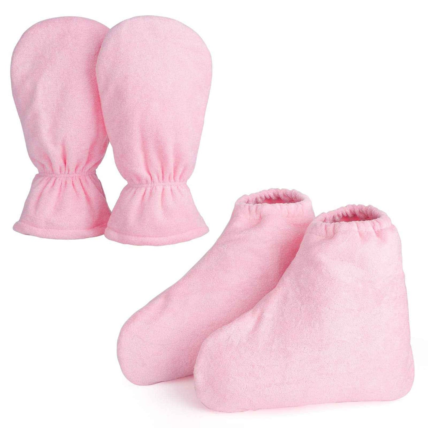 Paraffin Wax Gloves for Hand and Feet, Segbeauty Thick Paraffin Heated SPA Mittens Foot Liners, Gloves & Socks for Hot Wax Hand thera-py Thermal treat-ment Wax Warmer Paraffin Wax Machine Pink