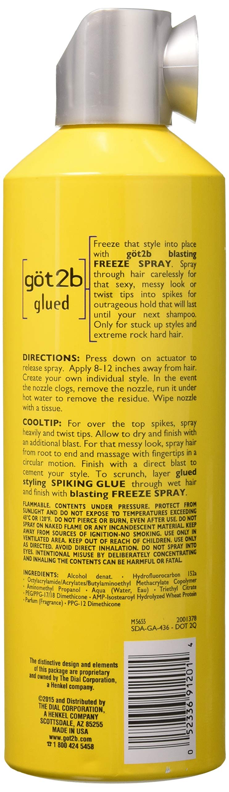 Got2b Glued Blasting Freeze Spray 12 oz (Pack of 3)