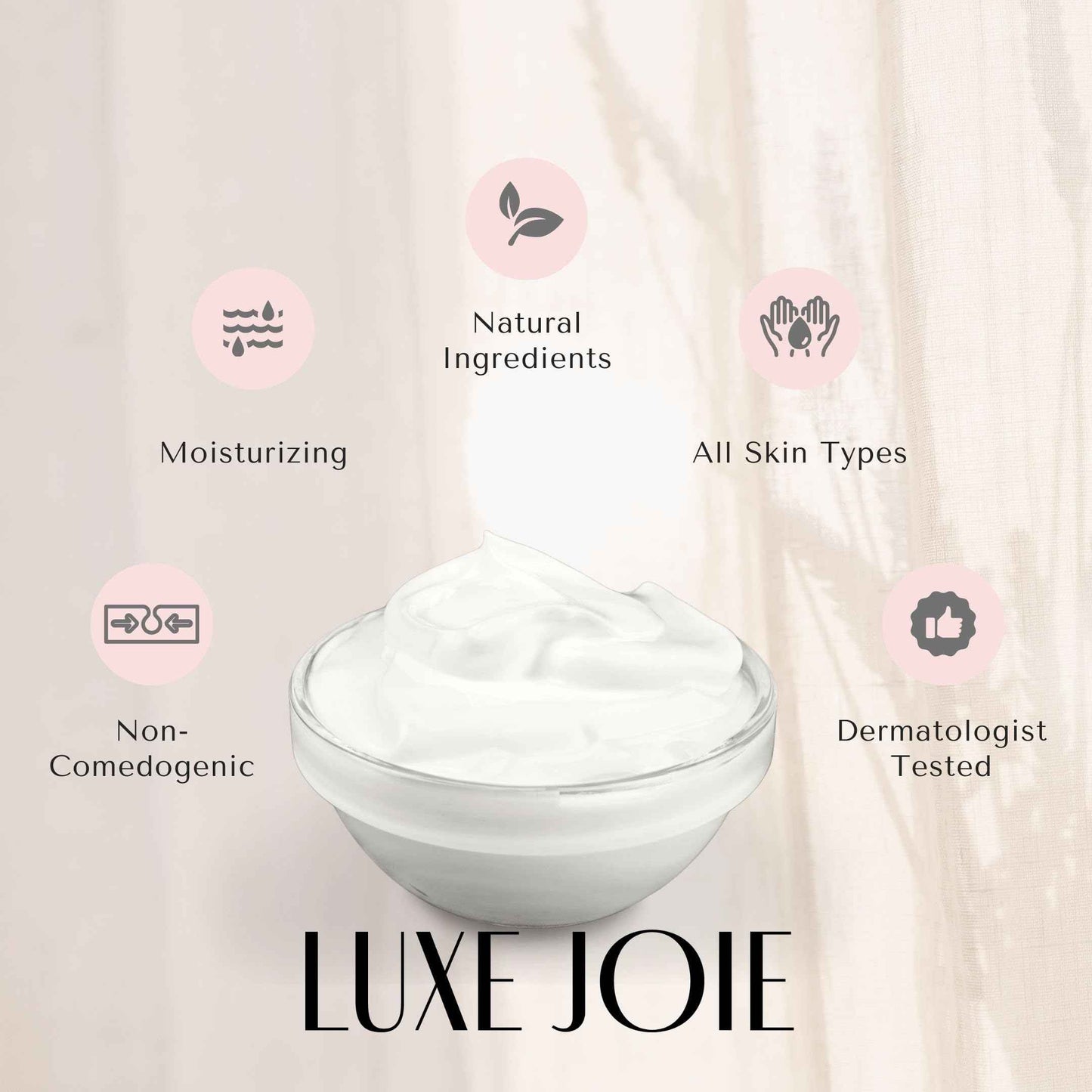 LuxeJoie Restorative Marine Moisturizer, 2 Ounces, Face Cream