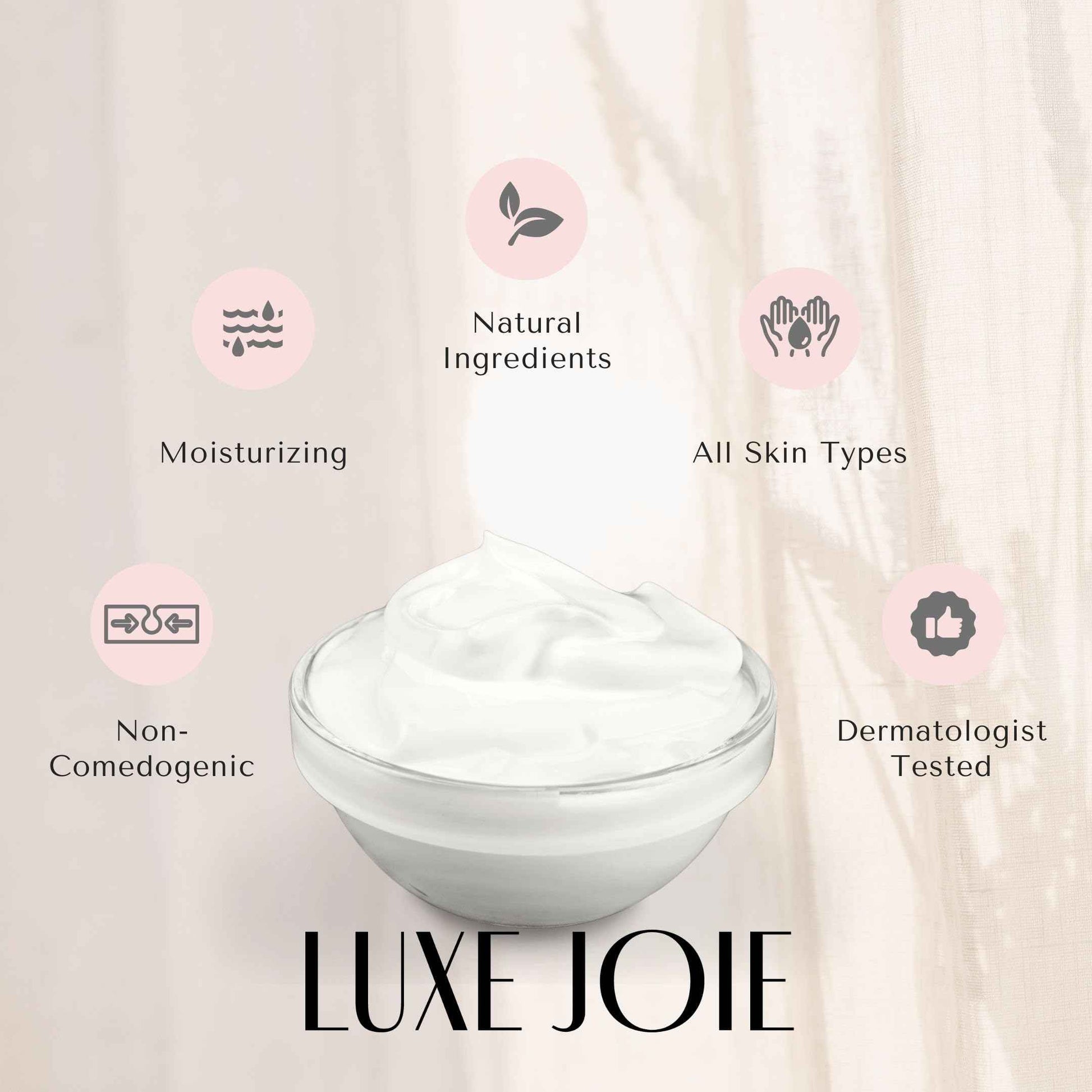 LuxeJoie Restorative Marine Moisturizer, 2 Ounces, Face Cream