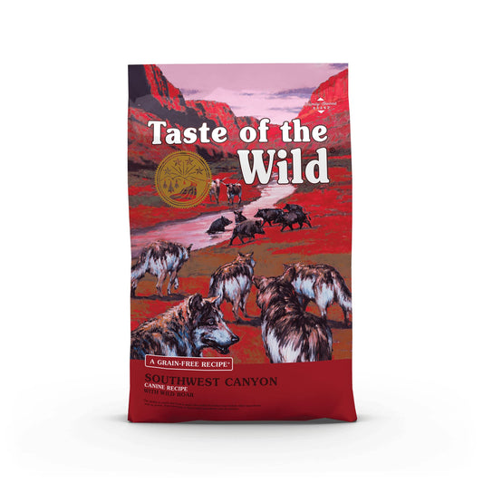 Taste of the Wild Grain Free High Protein Real Meat Recipe Southwest Canyon Premium Dry Dog Food