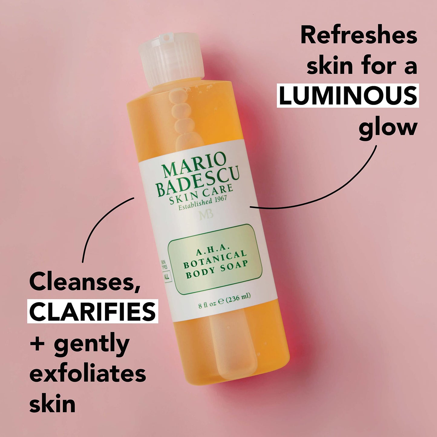 Mario Badescu A.H.A. Botanical Body Soap 16oz.