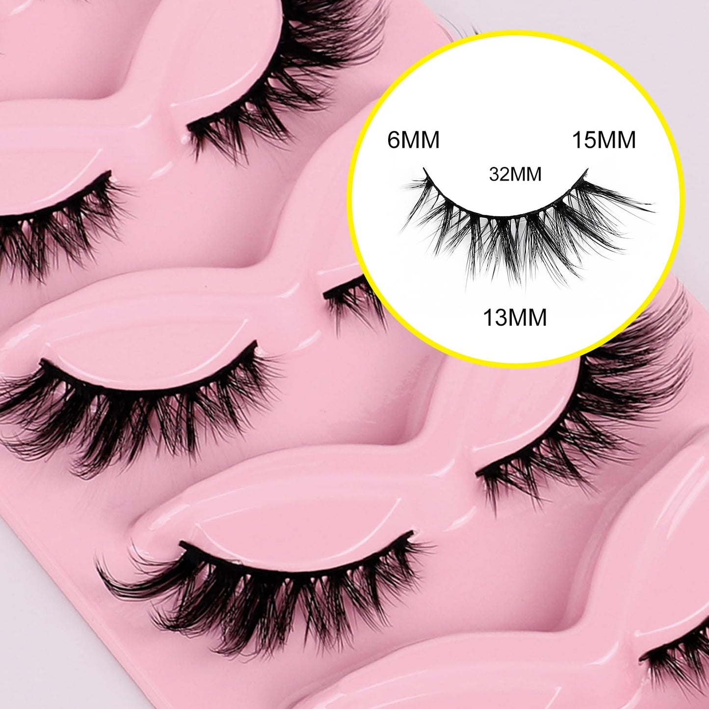 Bluesmurfs Cat Eye False Eyelashes Fox Eye Lashes False Eyelashes Natural Look Eyelashes Strip