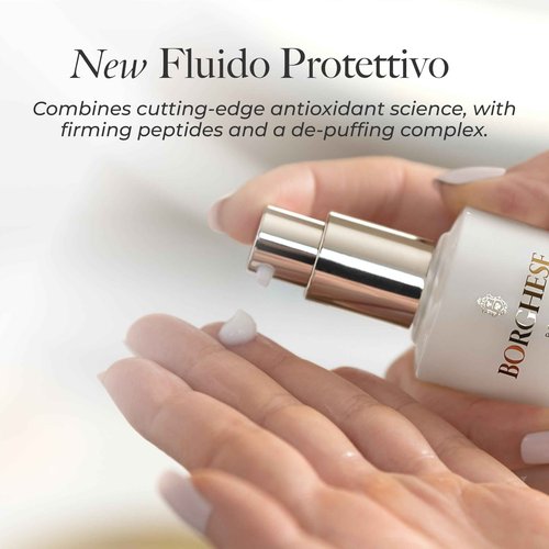 Borghese Fluido Protettivo Advanced Eye Lift, Brightening and De-Puffing Eye Treatment, 1 Fl Oz