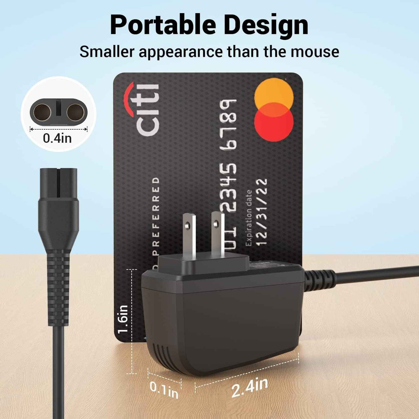 CGGXJP 4.3V Charger Compatible with Philips Norelco One Blade Old Model A00390 QP2520 MG3740 QP2521 QP2522 QP2515 MG5700 MG3720 Electric Shaver Replacement Power Cord