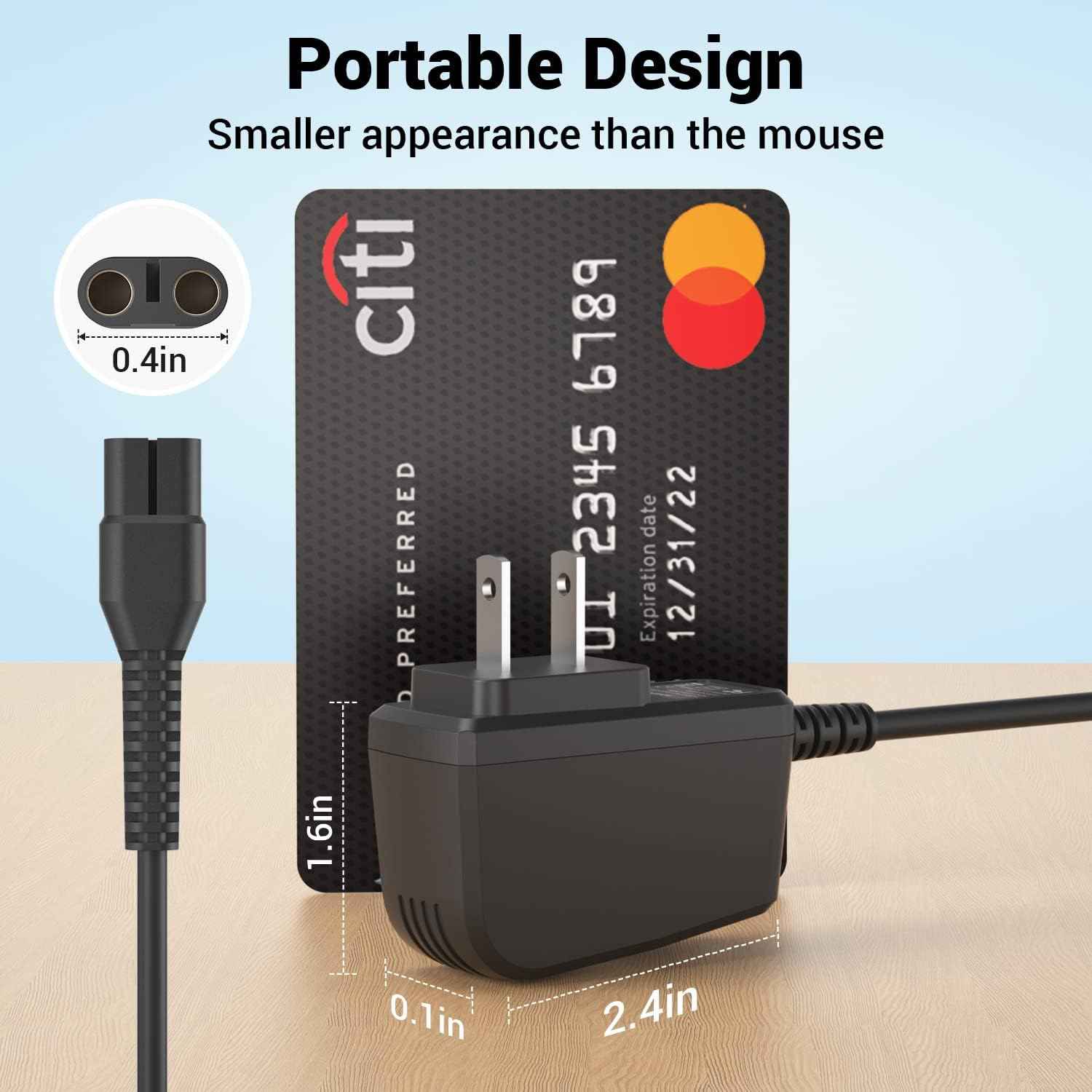 CGGXJP 4.3V Charger Compatible with Philips Norelco One Blade Old Model A00390 QP2520 MG3740 QP2521 QP2522 QP2515 MG5700 MG3720 Electric Shaver Replacement Power Cord