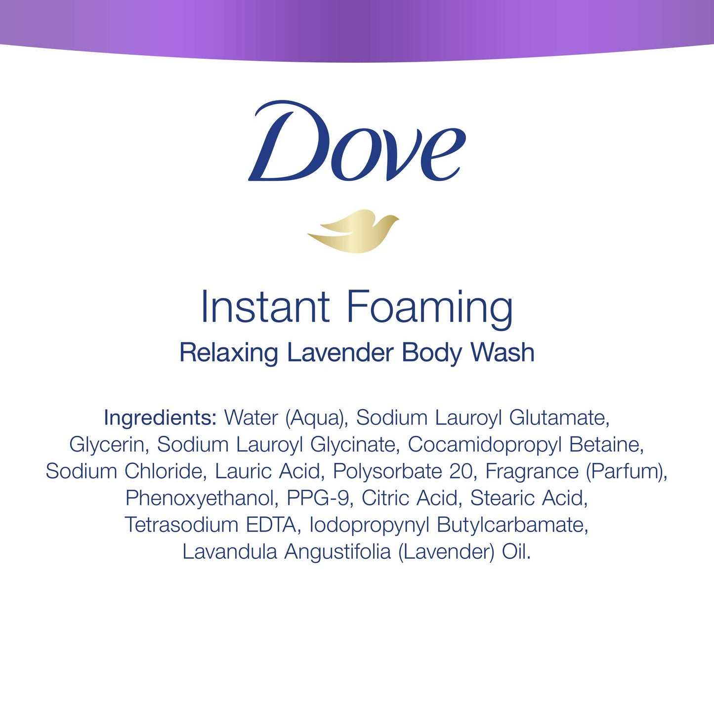 Dove Shower, Foam Relaxing Body Wash , Lavender, 400 ml