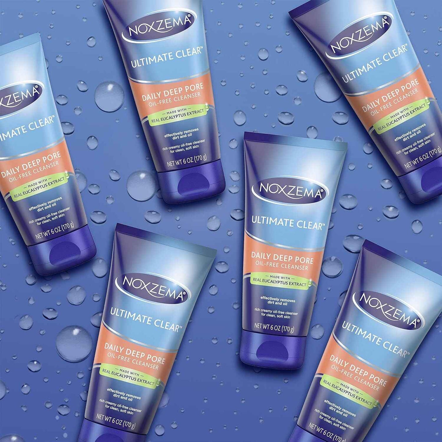 Noxzema Ultimate Clear Daily Deep Pore Cleanser, 6 Ounce (Pack of 3)