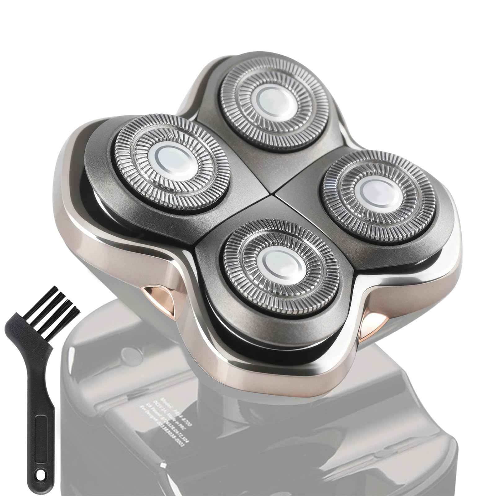 Razor Replacement Blades - Forte PRO 4 Head Compatible with Skull Shaver Pitbull Pro - for Pitbull Silver Gold PRO SX5 & Palm MX5 & Butterfly Kiss Pro - Bald Men Electric Shavers Accessories