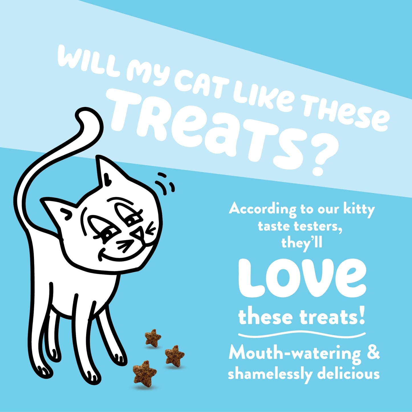 Shameless Pets Celebration Birthday Crunchy Cat Treats Chicken and Catnip Treats with Digestive Support