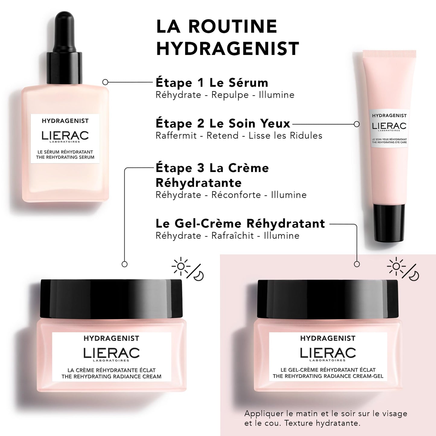 Lierac Hydragenist Rehydrating Radiance Cream-Gel Refill - Natural Hyaluronic Acid & Rehydrating Ferment, Vegan Face Moisturizer for Women, Recomended from Normal to Sensitive Skin, 50ml