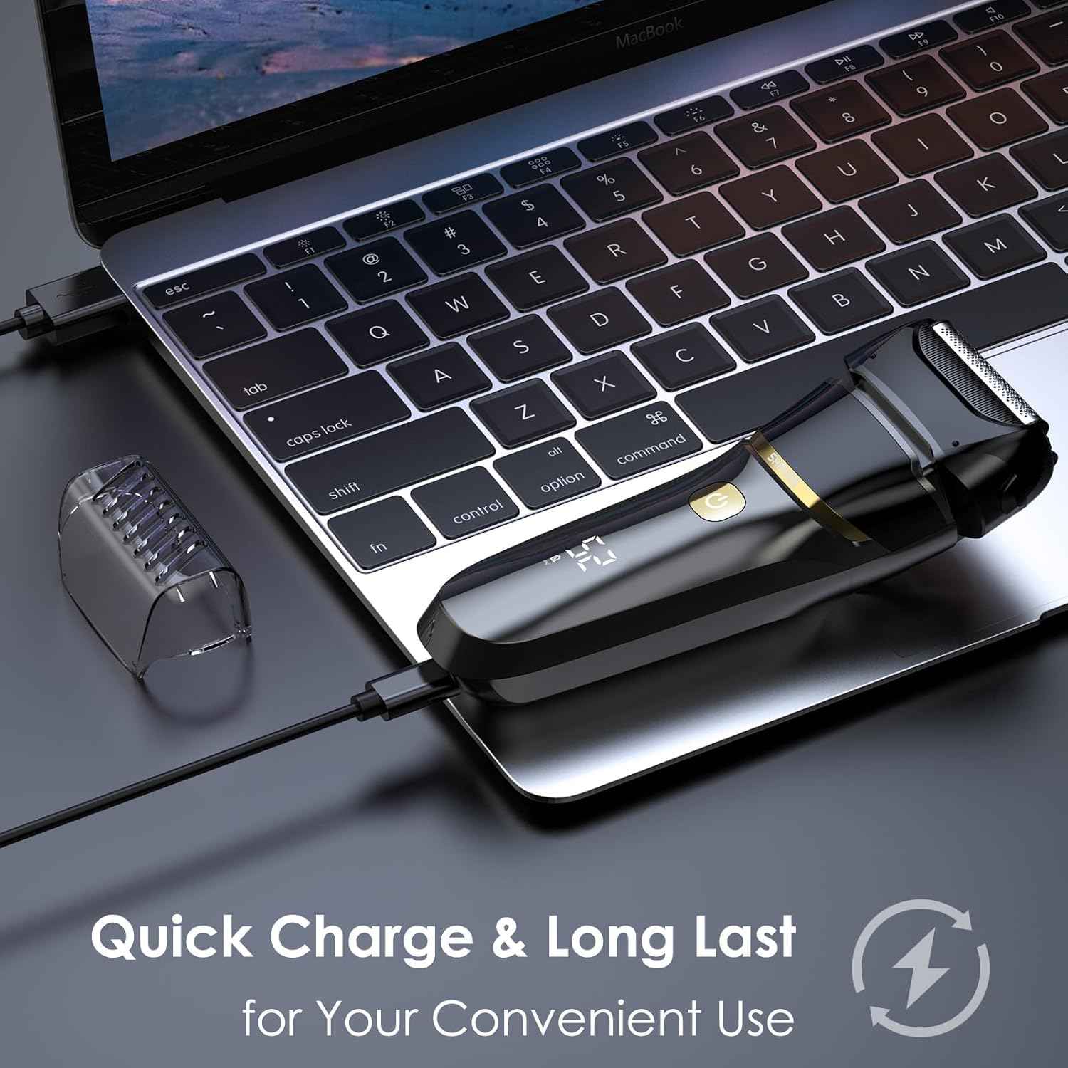 Electric Razor for Men Face, Electric Shavers for Men, Cordless Rechargeable Waterproof Foil Shaver with LED Display for Beard Trimming（Black）