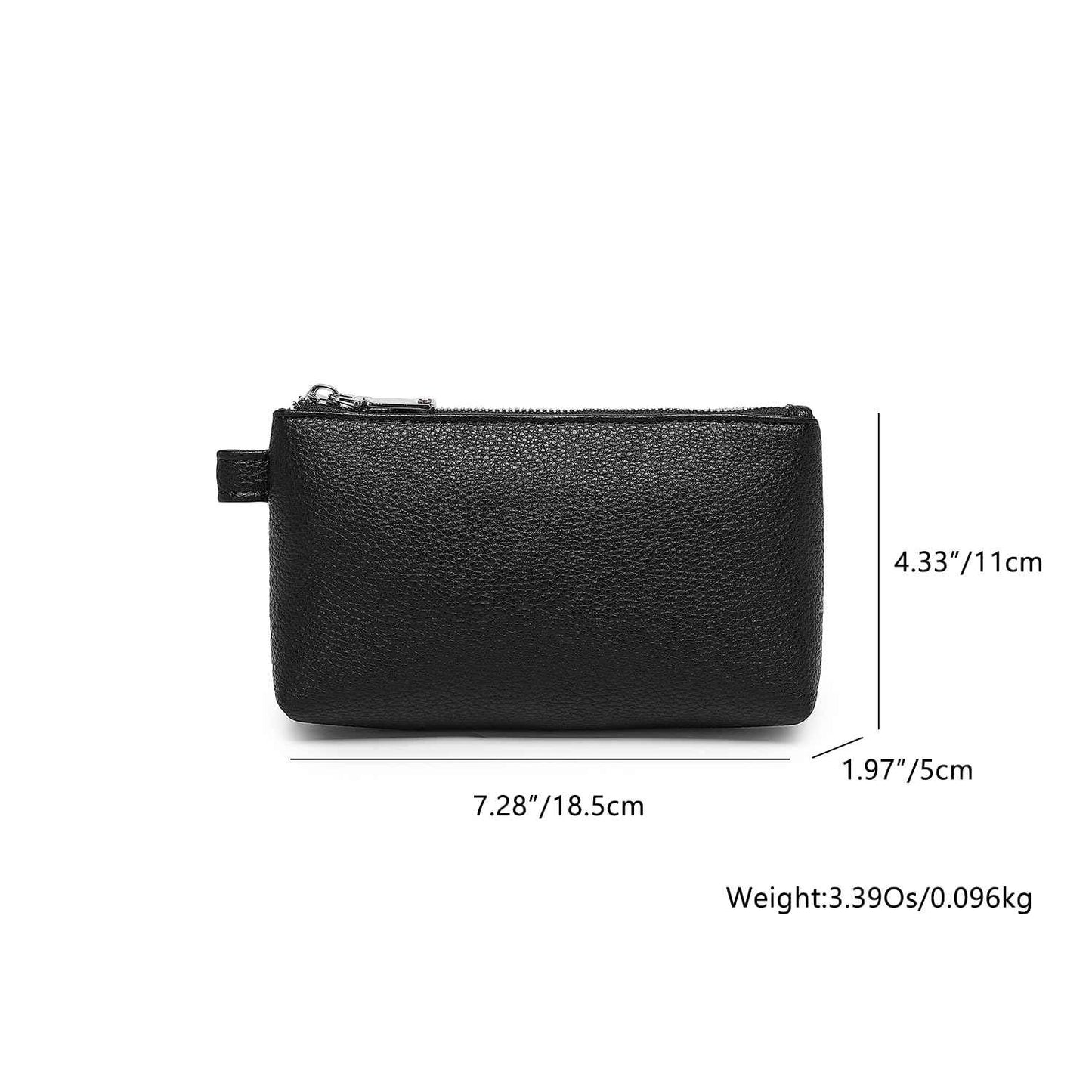 YONBEN PU Leather Makeup Simple and Convenient Handbag Small Exquisite Storage Bag (Pu/Black)